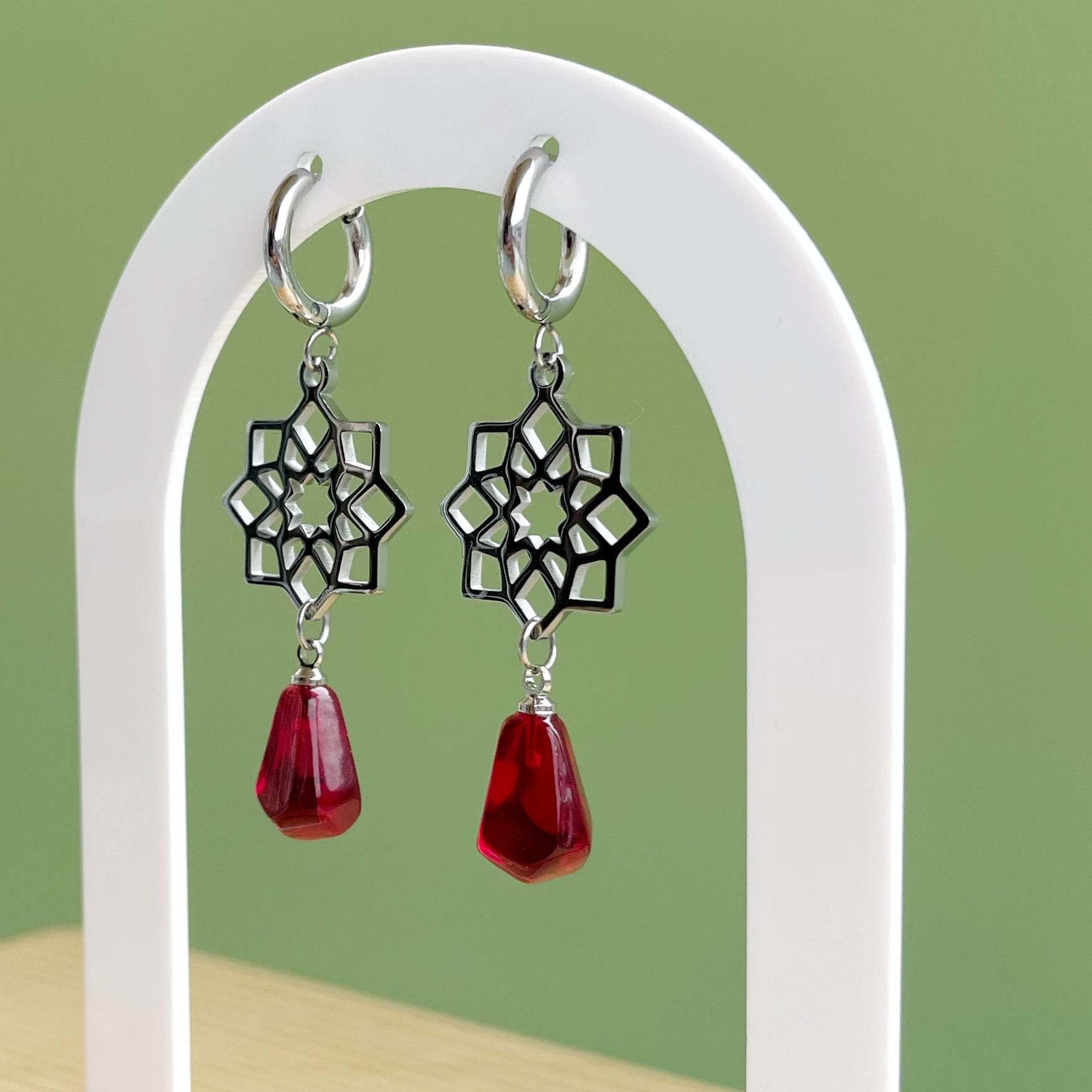 Pendientes “Plaza nueva” plateado