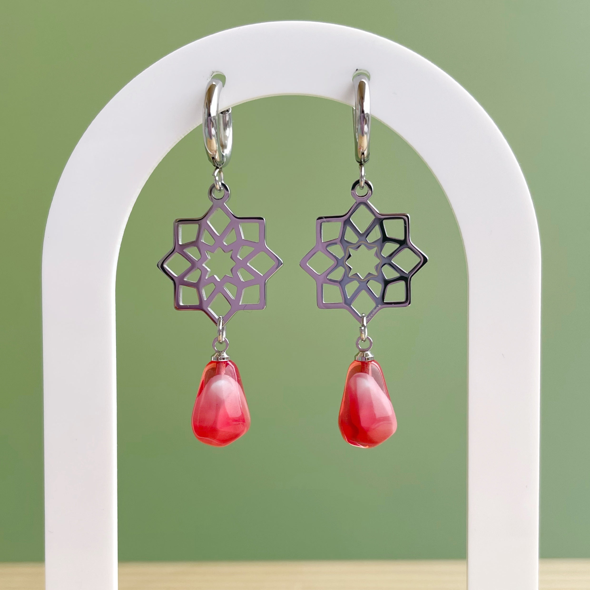 Pendientes “Plaza nueva” Claro plateado