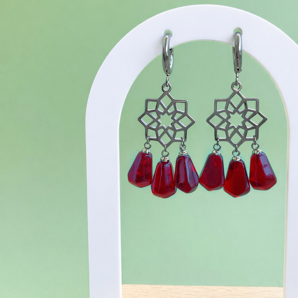 Pendientes “Zoraya” (plateado)