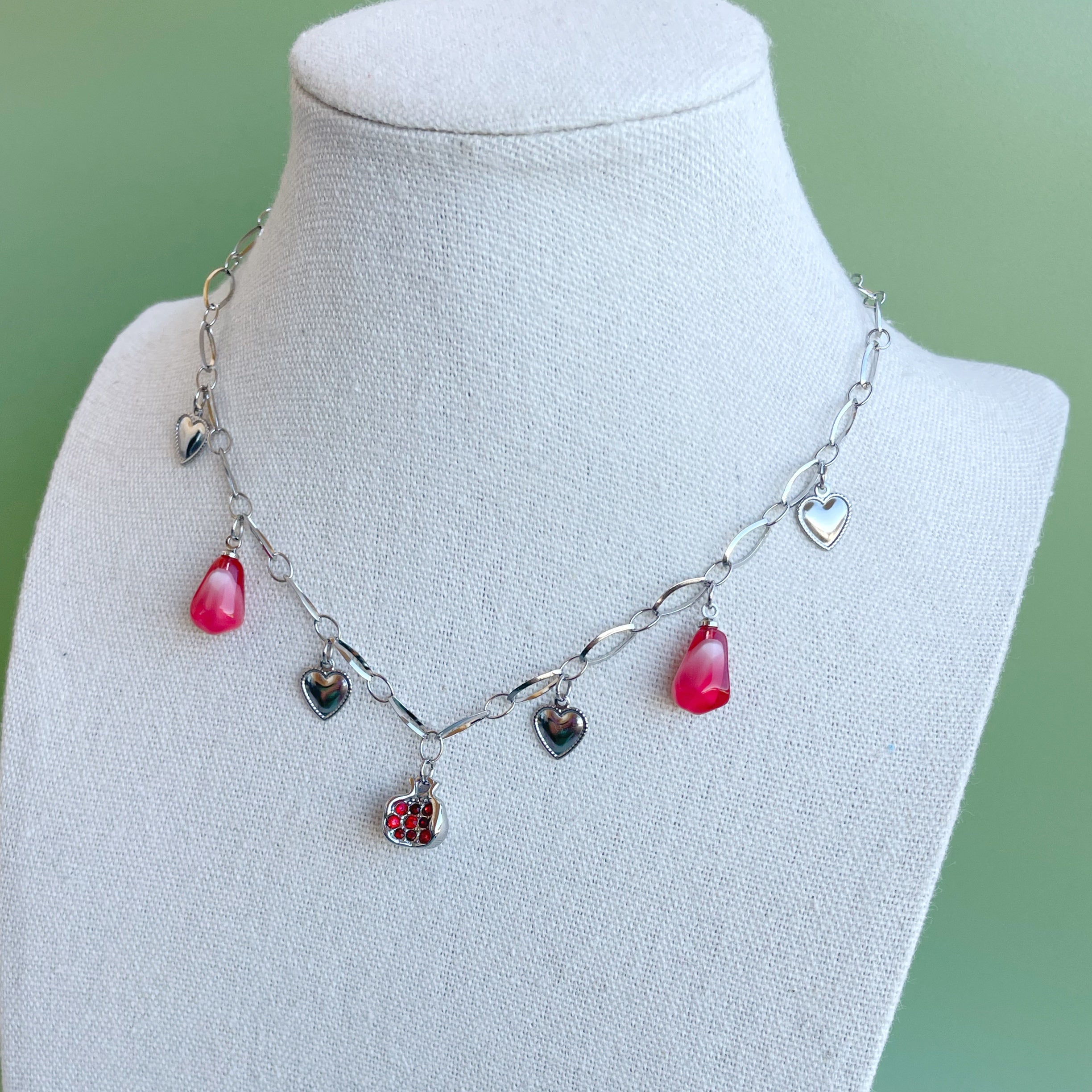 Collar Multicharm “Sultana” (plateado)
