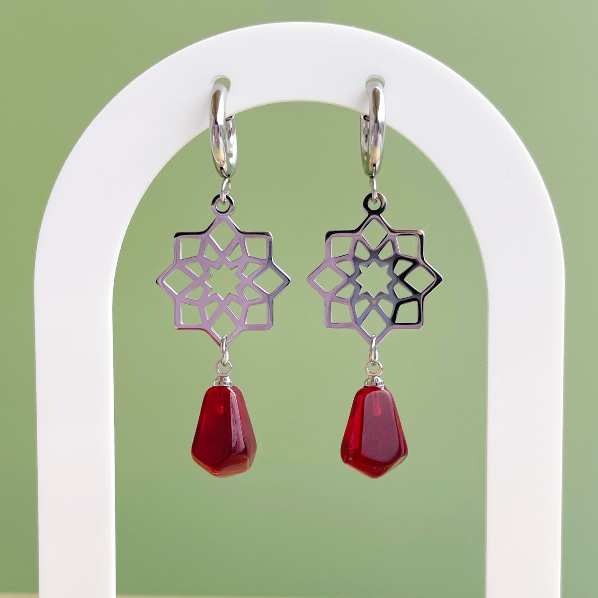 Pendientes “Plaza nueva” plateado