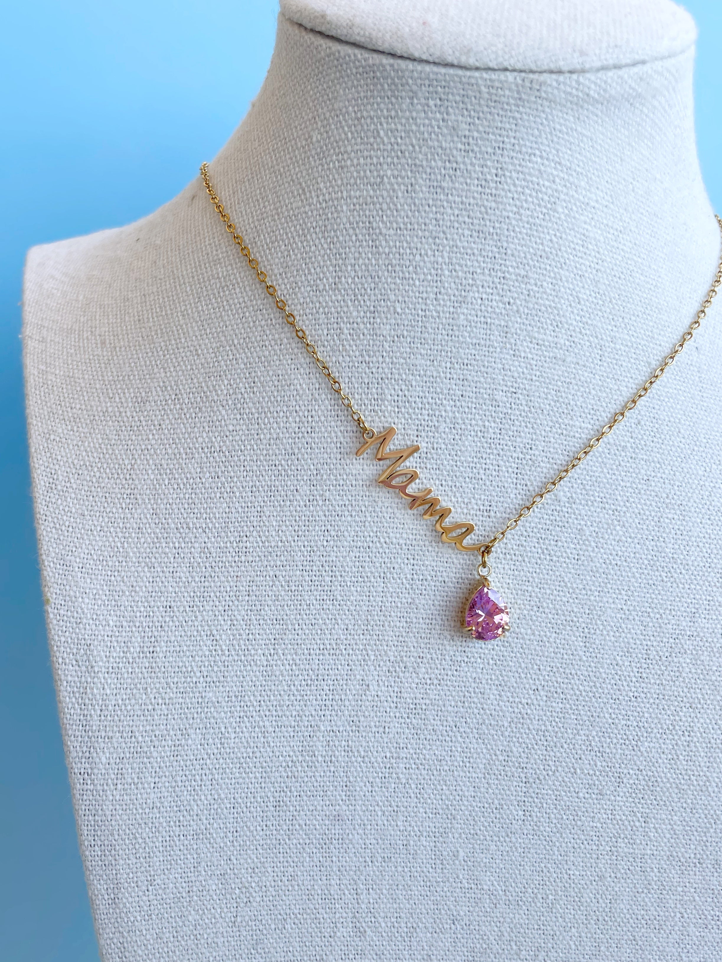 Collar “Mami Bella” rosa