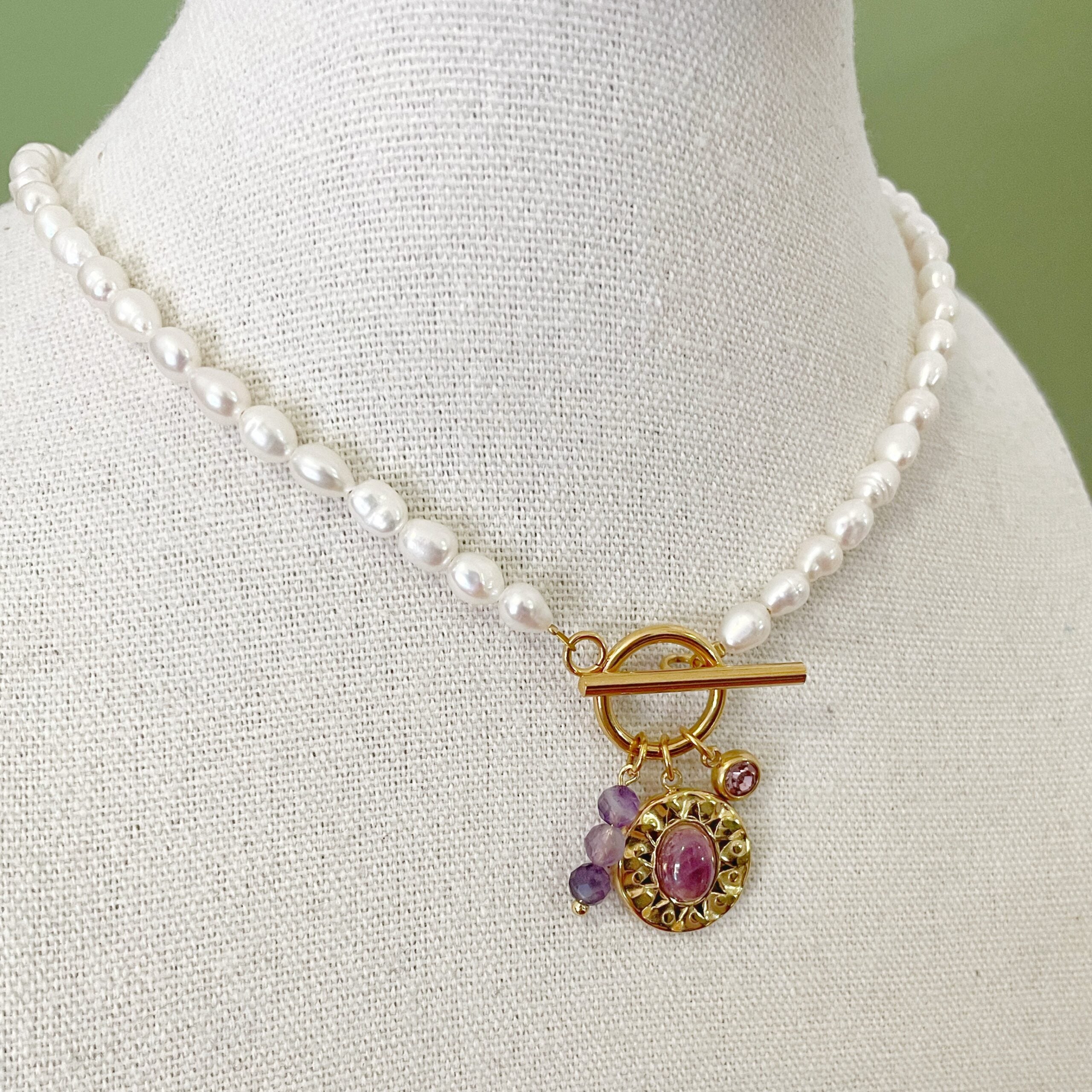 Collar perlas “Moraito”