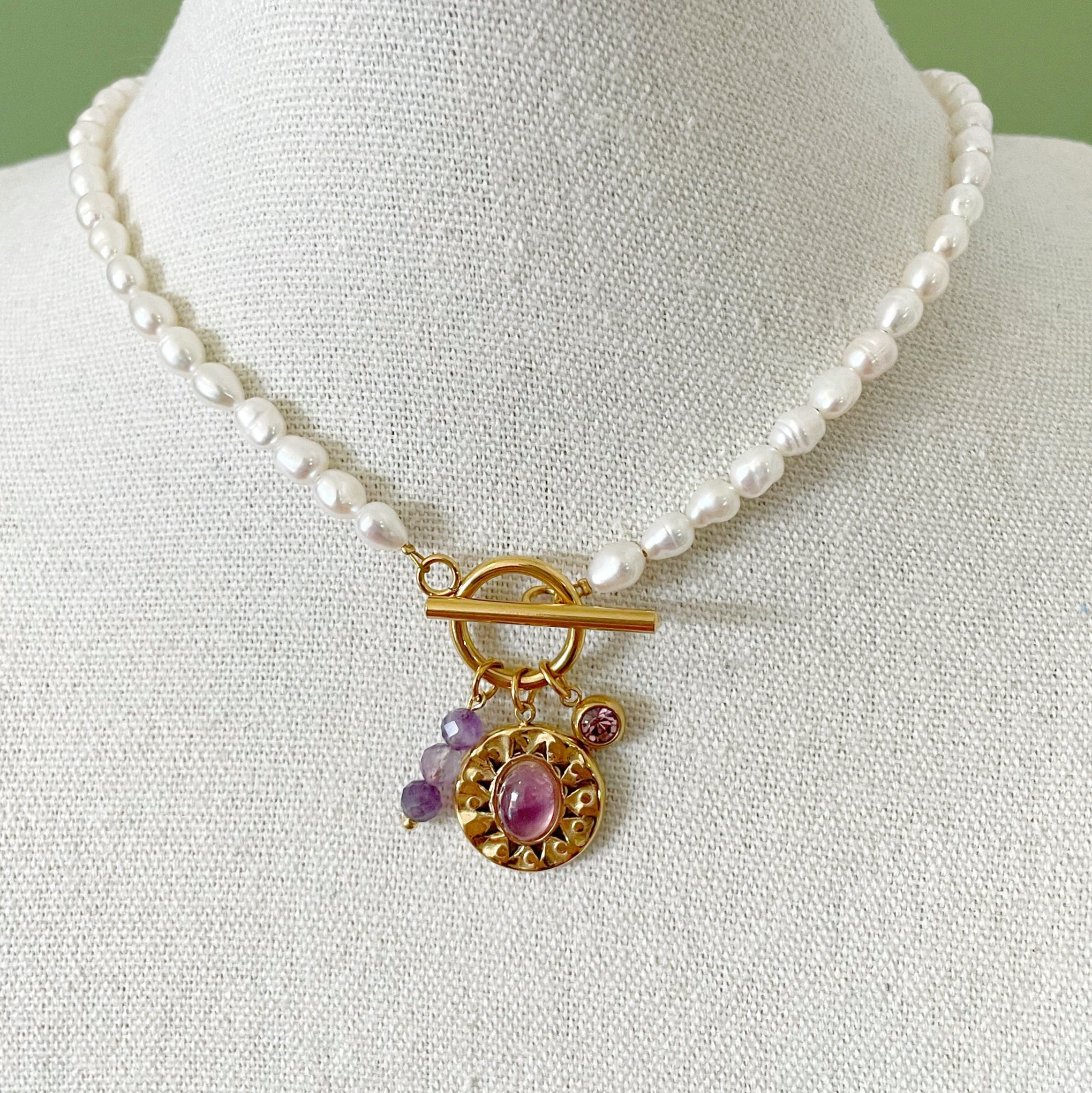 Collar perlas “Moraito”