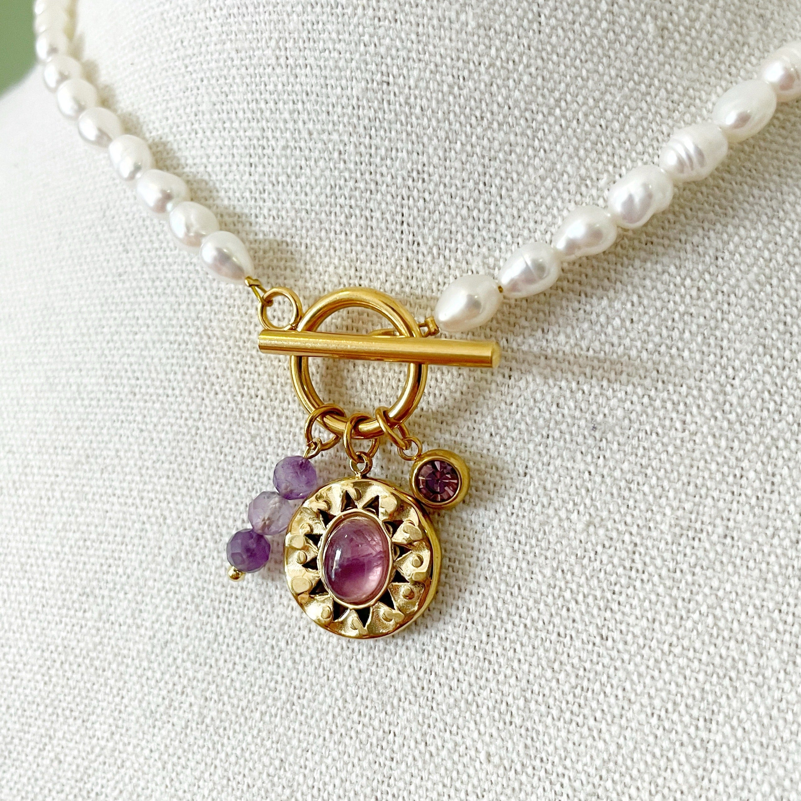 Collar perlas “Moraito”