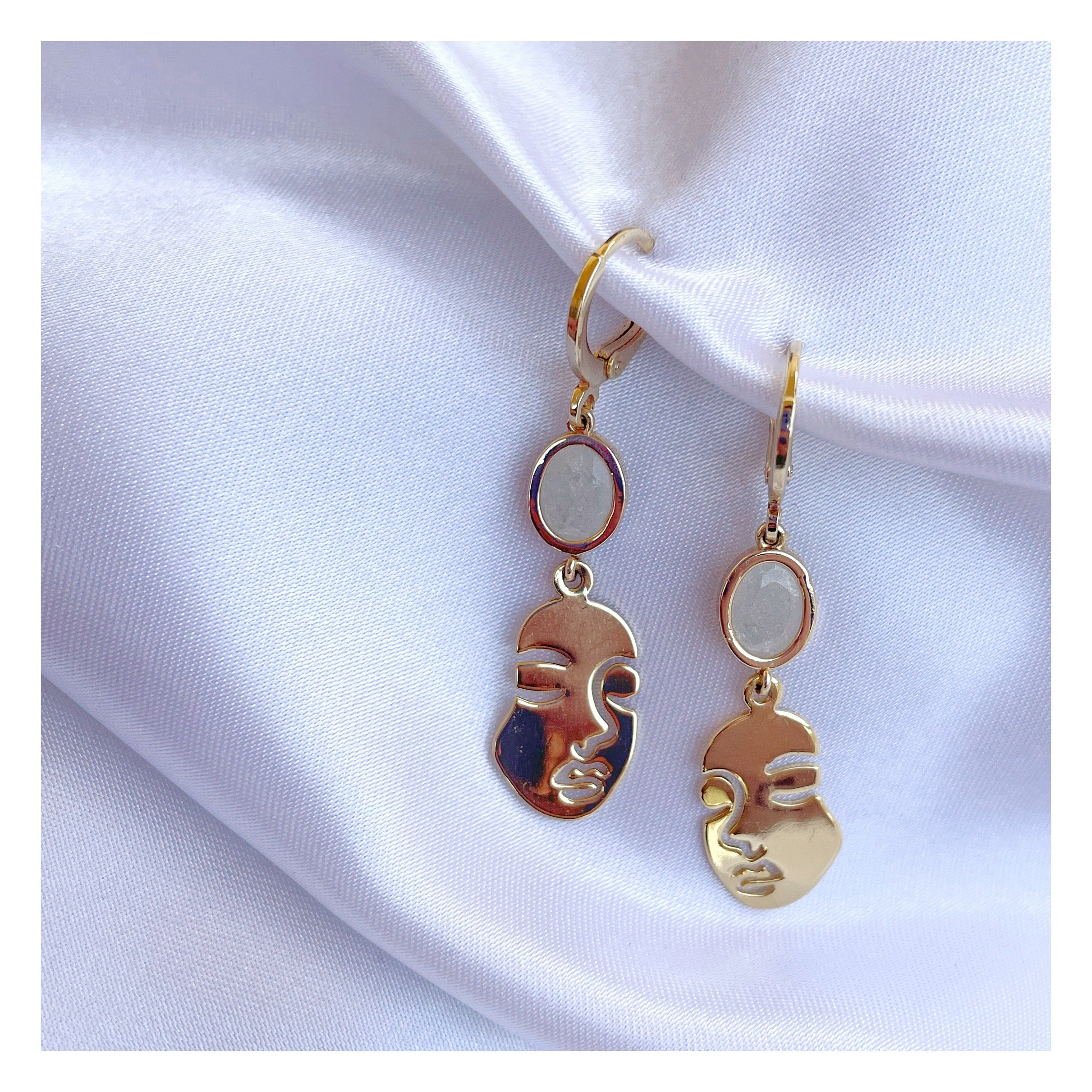 Pendientes “Cute Face” largos