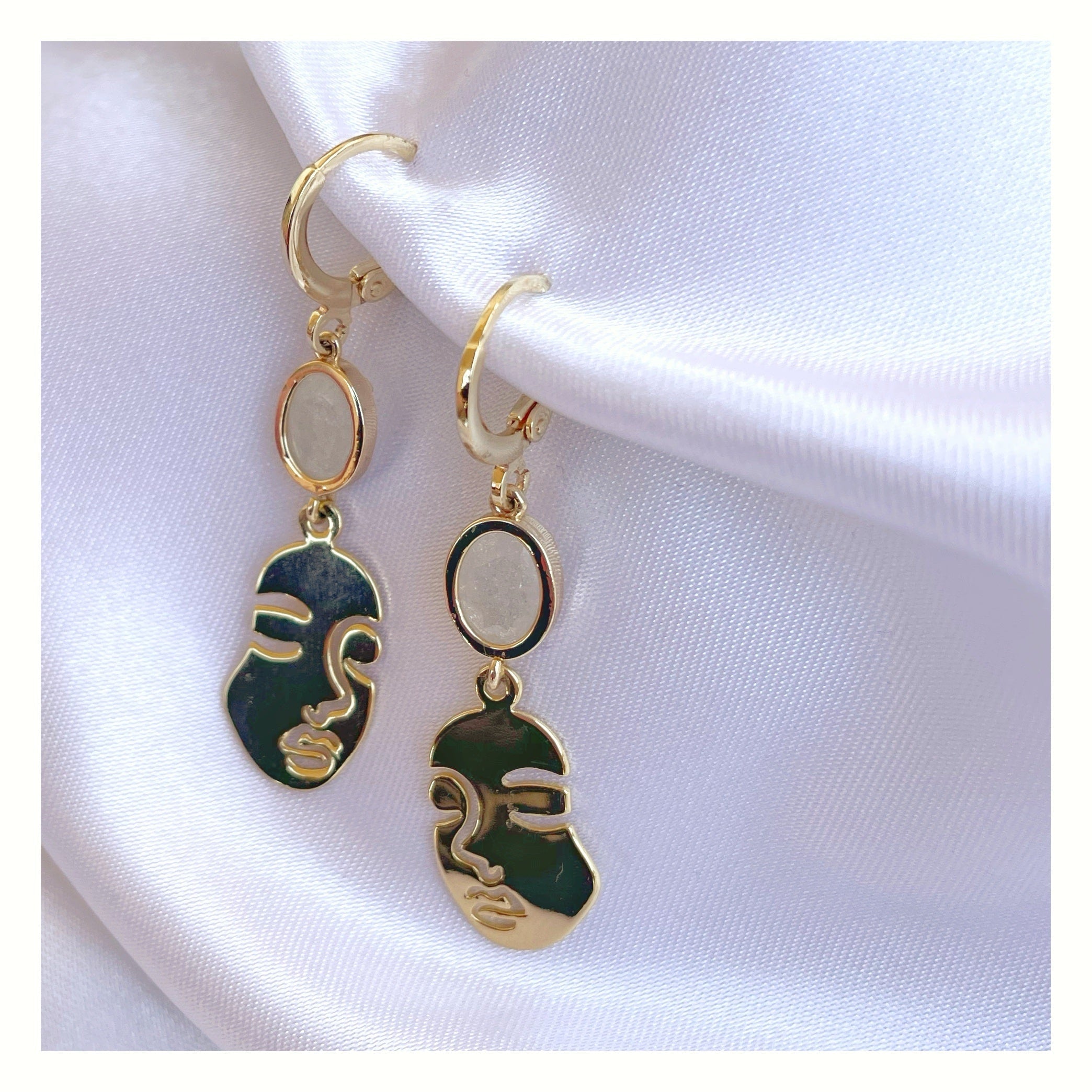 Pendientes “Cute Face” largos