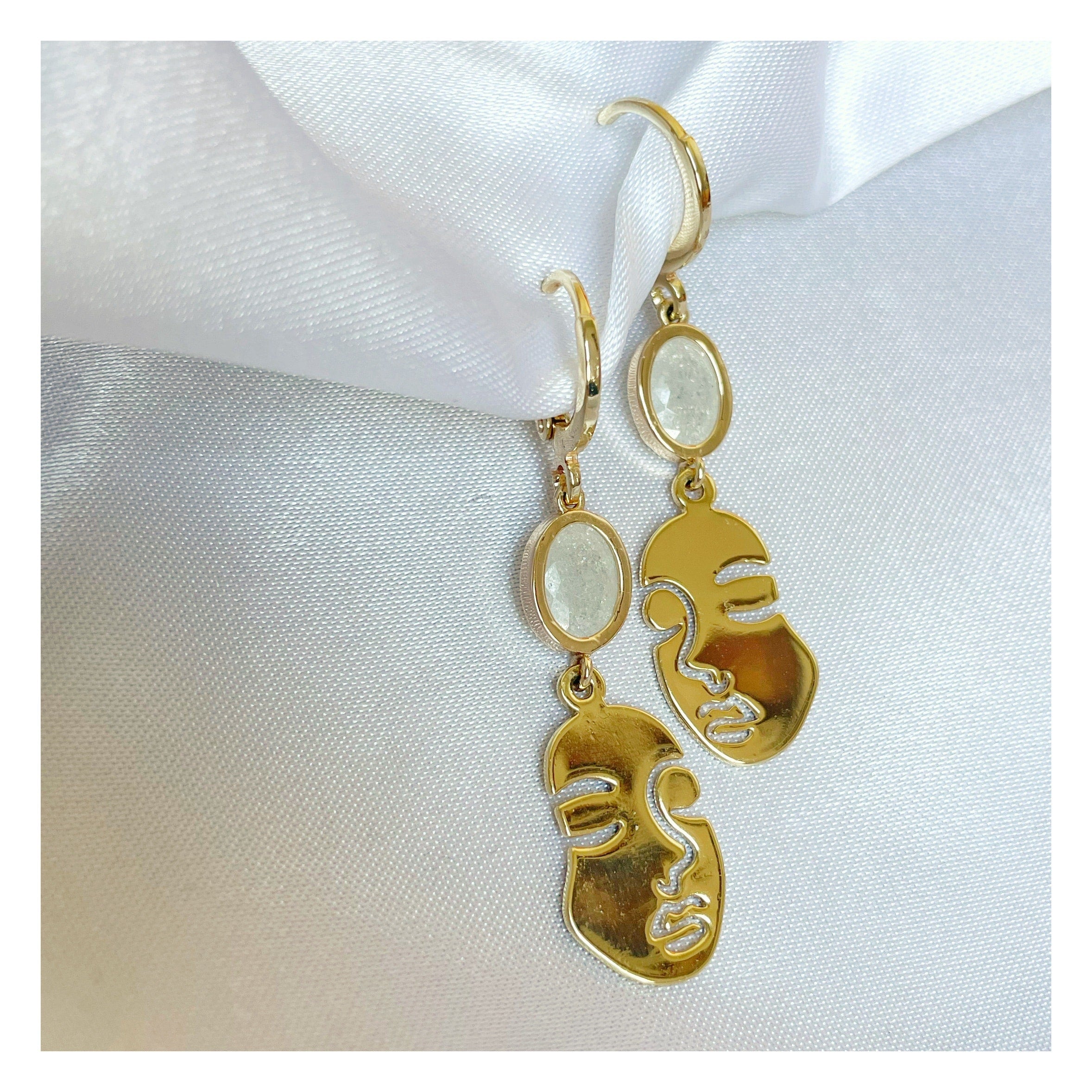 Pendientes “Cute Face” largos