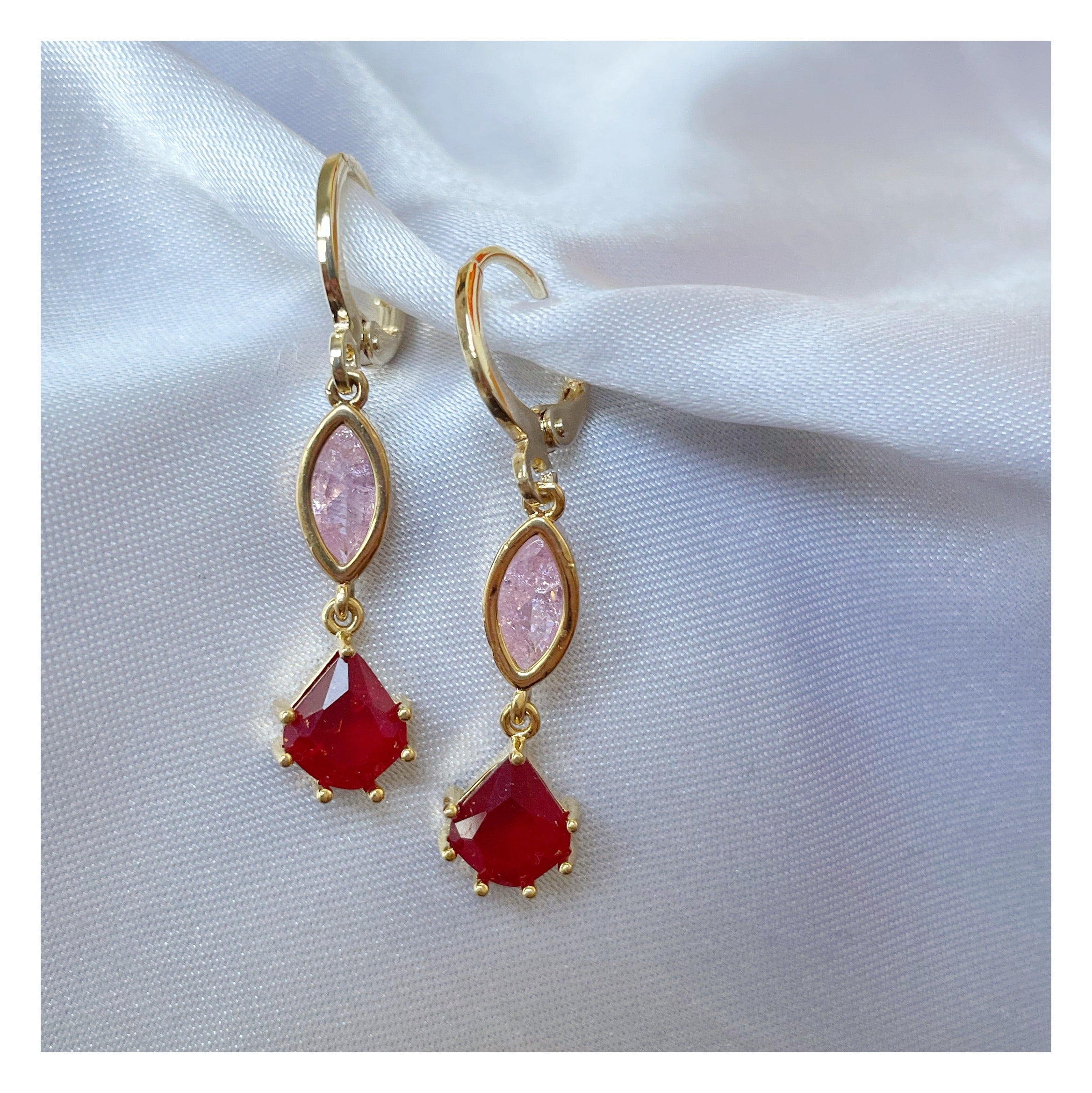 Pendientes “Degradado” Rojo