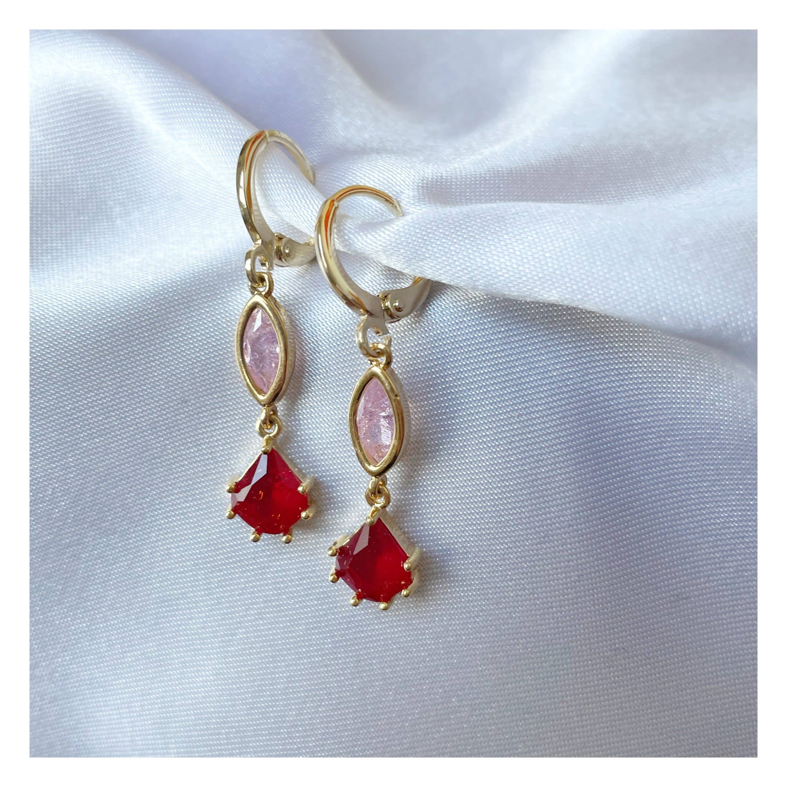Pendientes “Degradado” Rojo