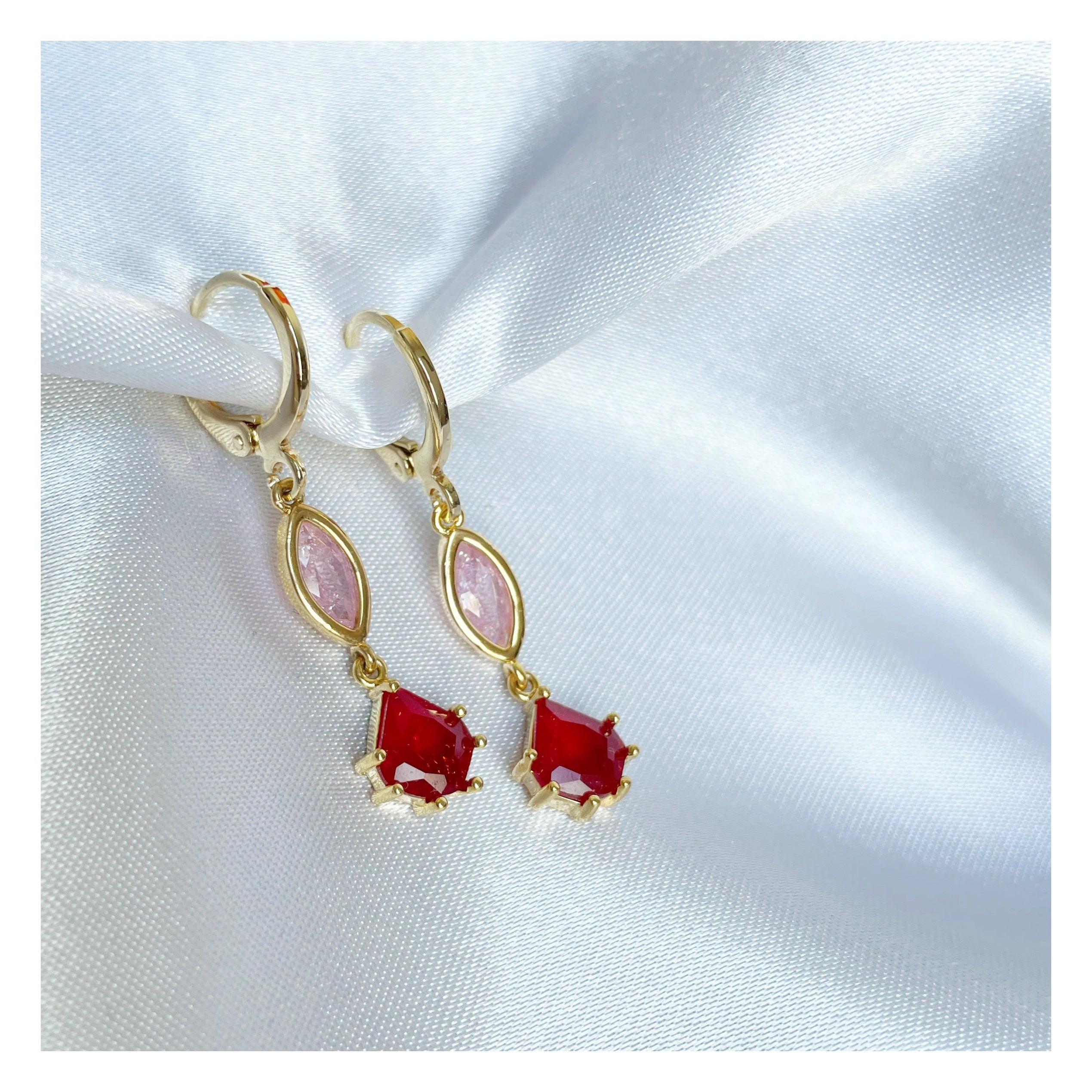 Pendientes “Degradado” Rojo