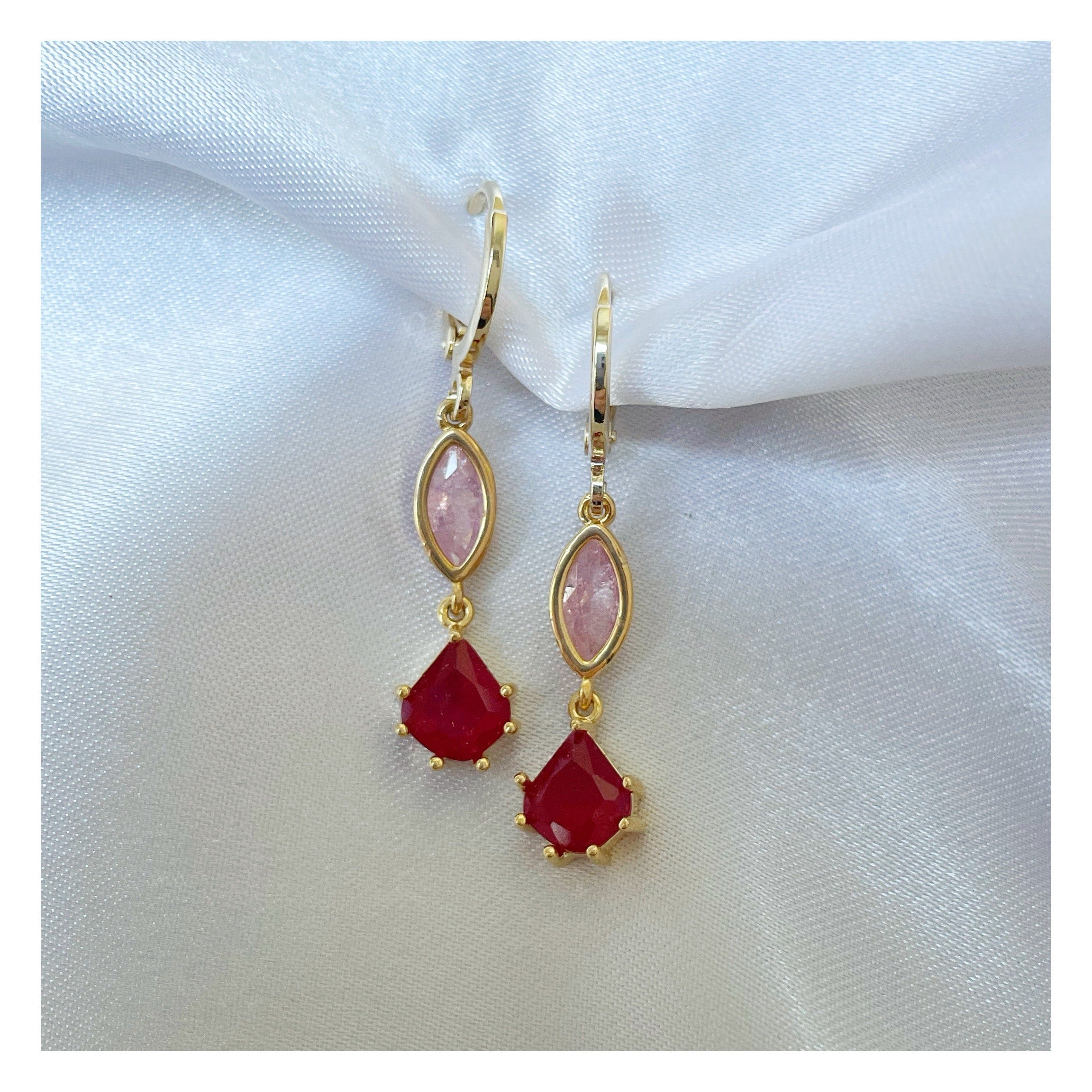 Pendientes “Degradado” Rojo