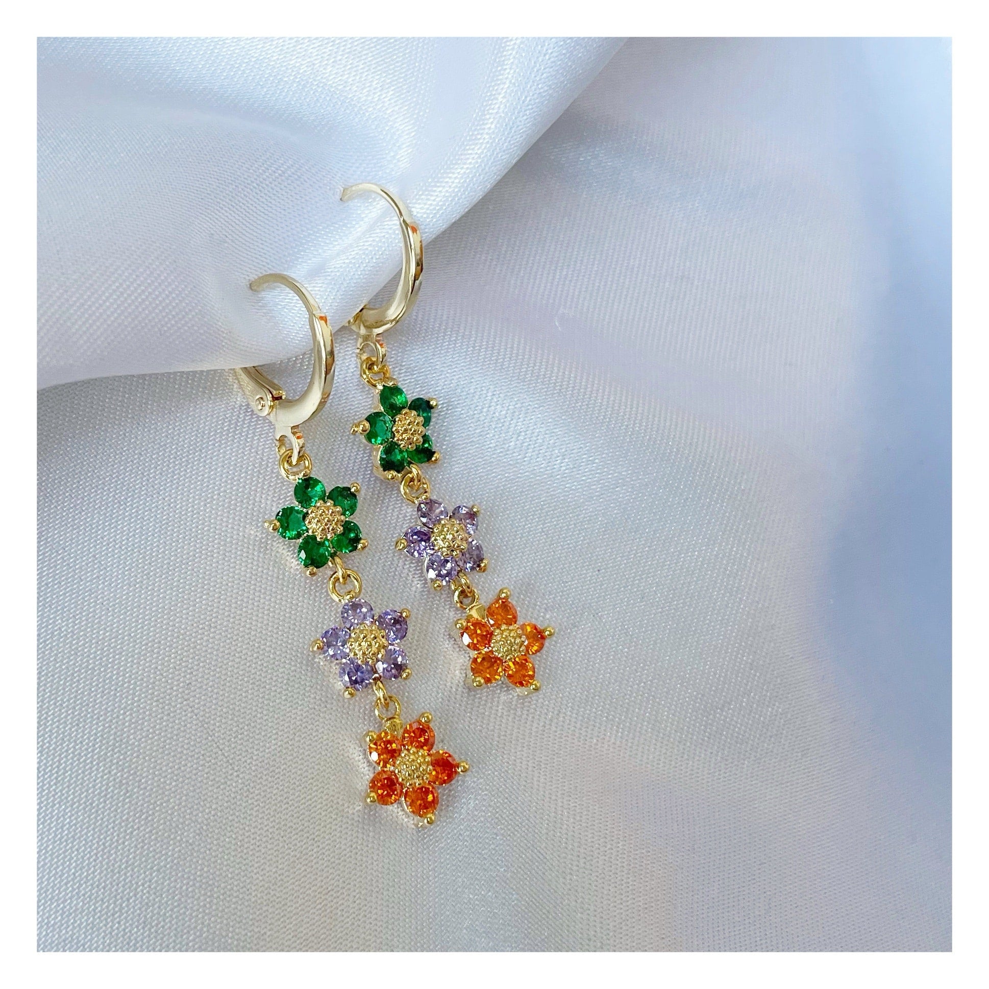 Pendientes “Florecillas” colores