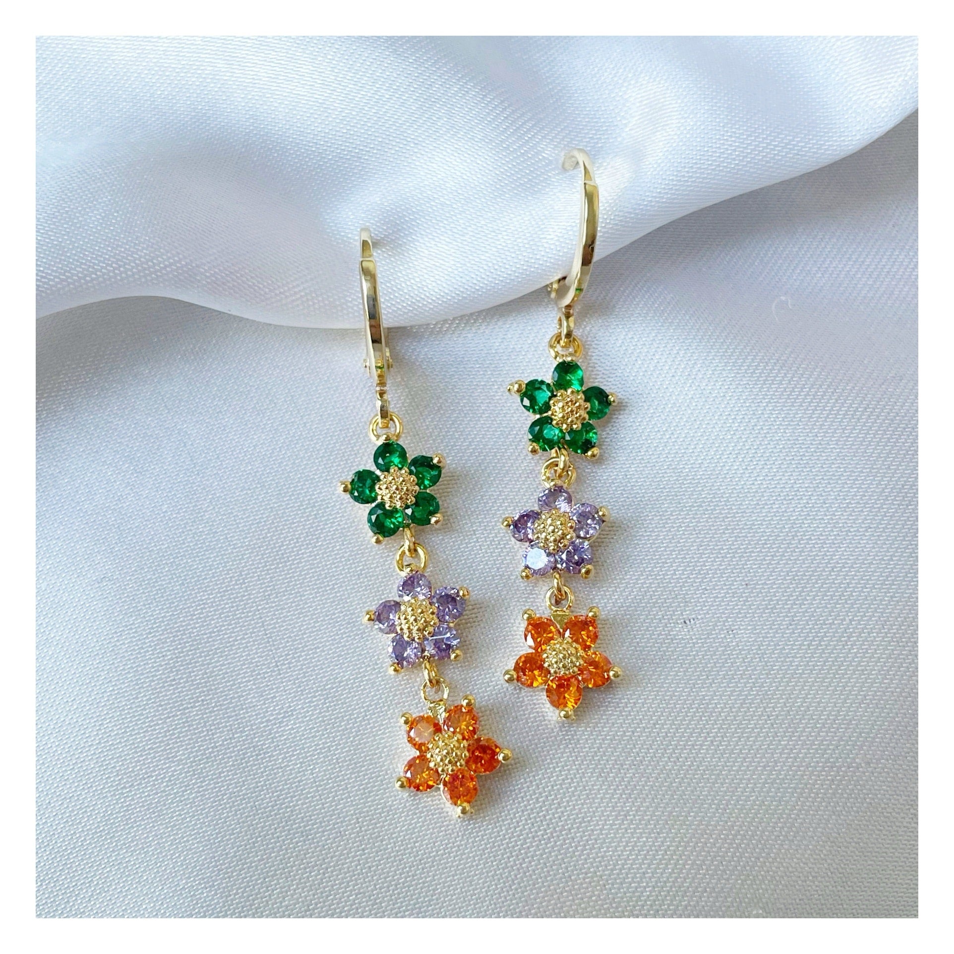 Pendientes “Florecillas” colores