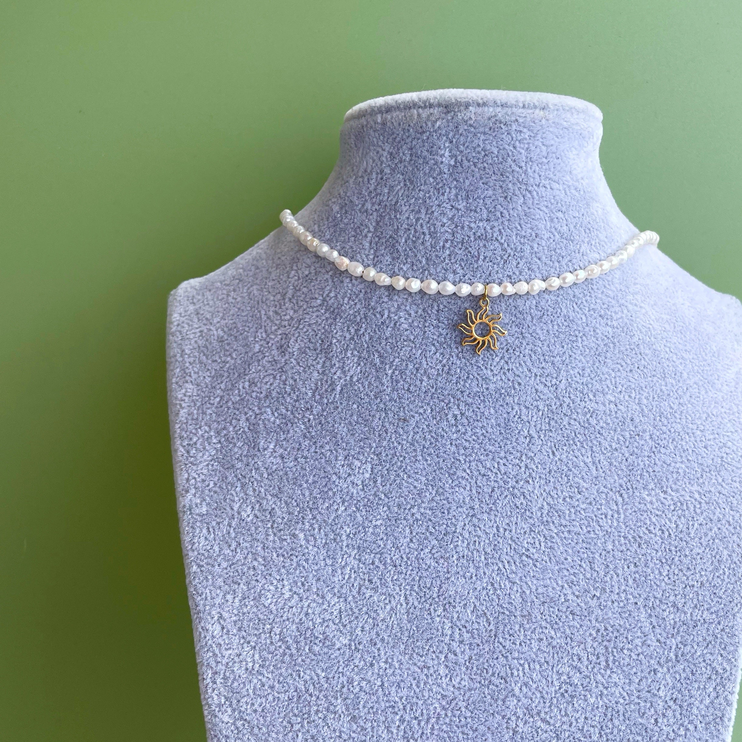 Choker Perlas “Solar”