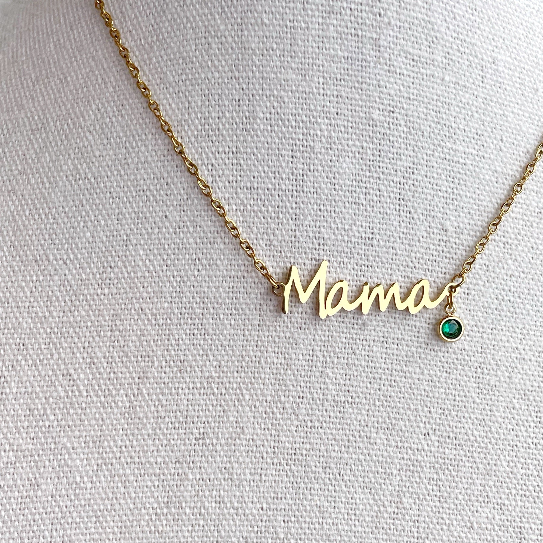 Cadenita “Mamá” verde