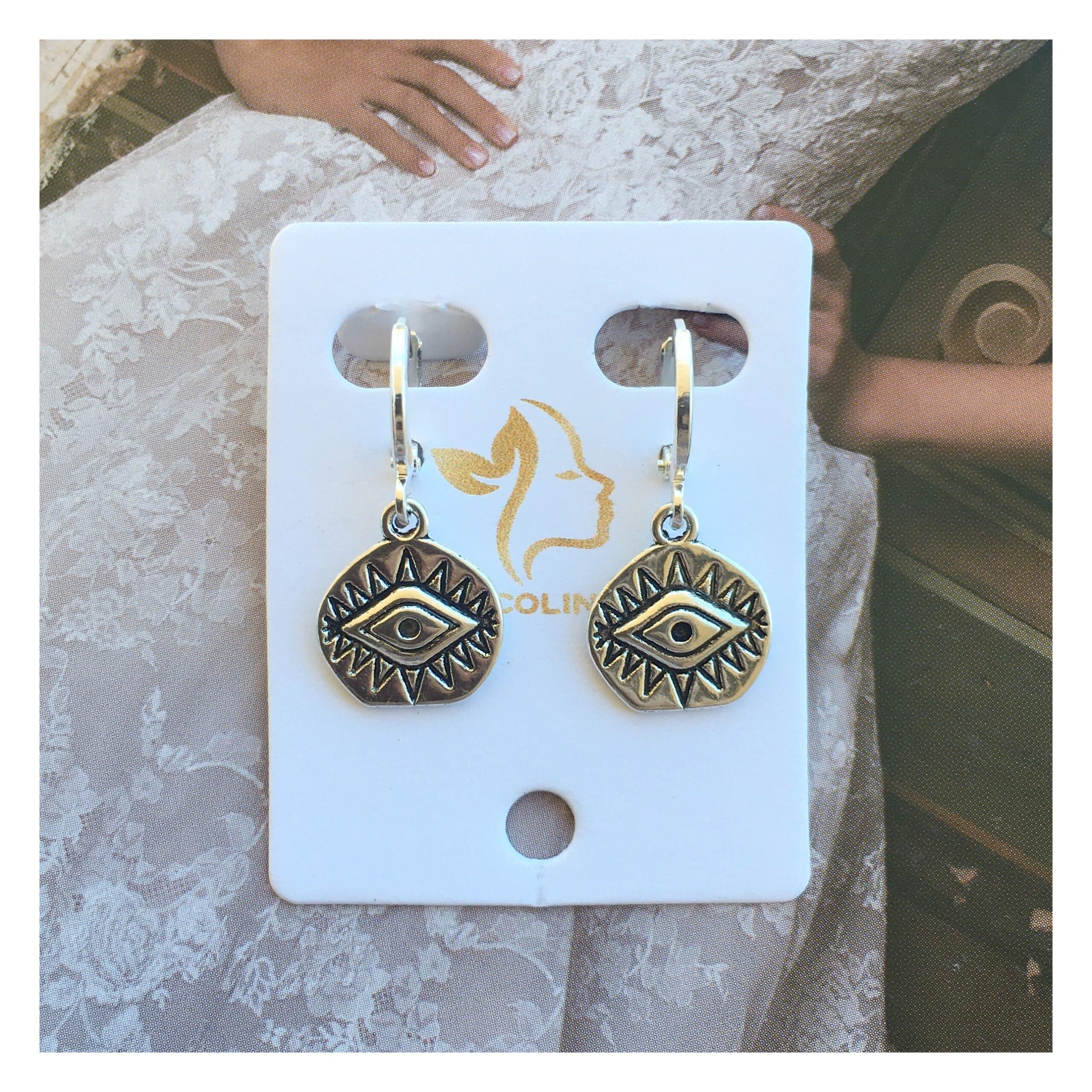 “Occhio” Pendientes plata