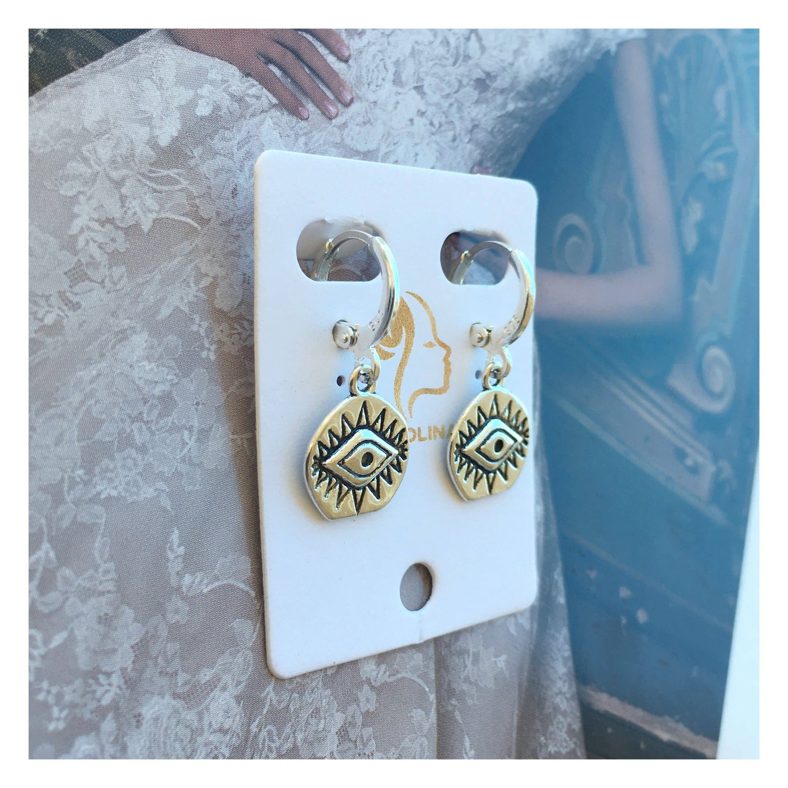 “Occhio” Pendientes plata