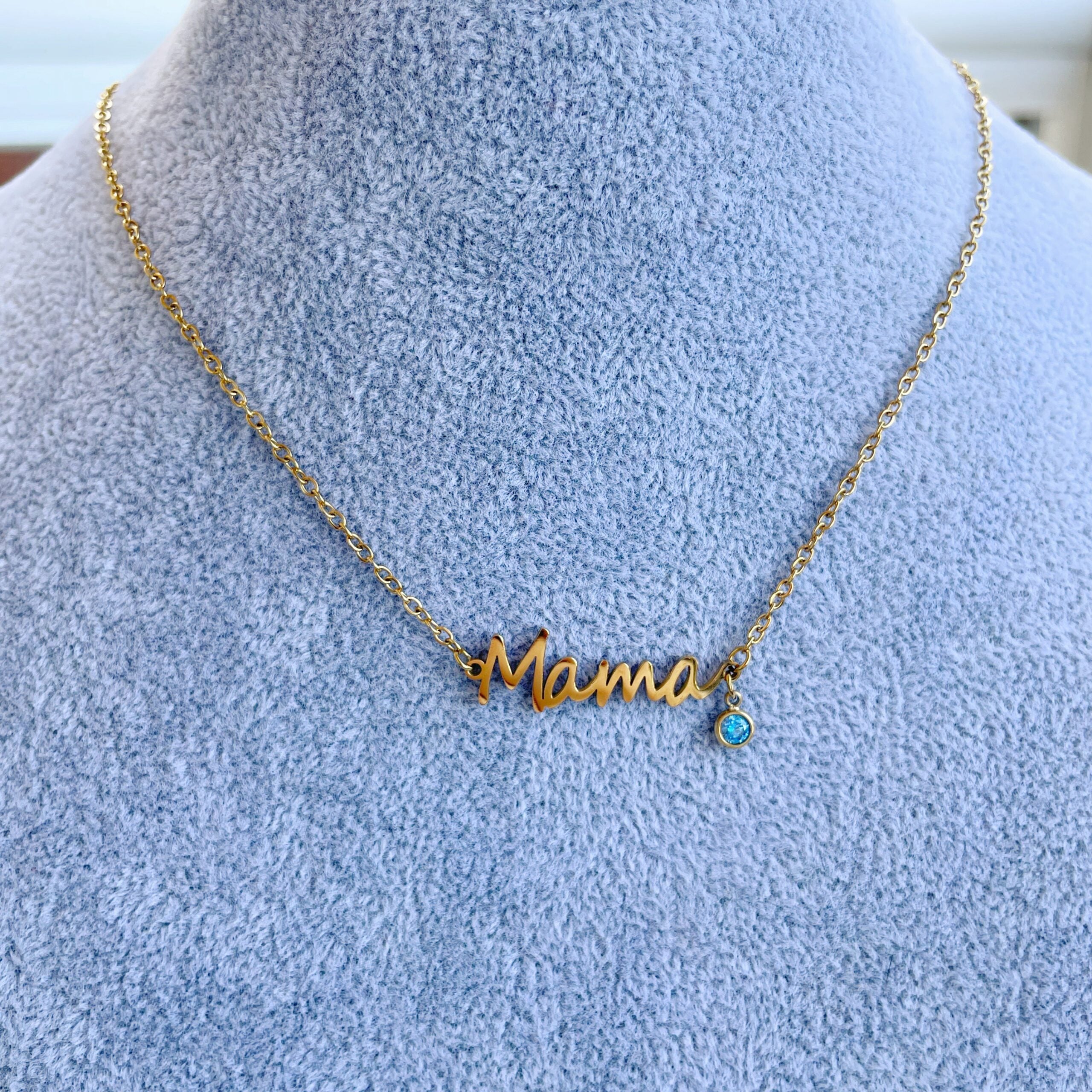 Cadenita “Mamá” Azul