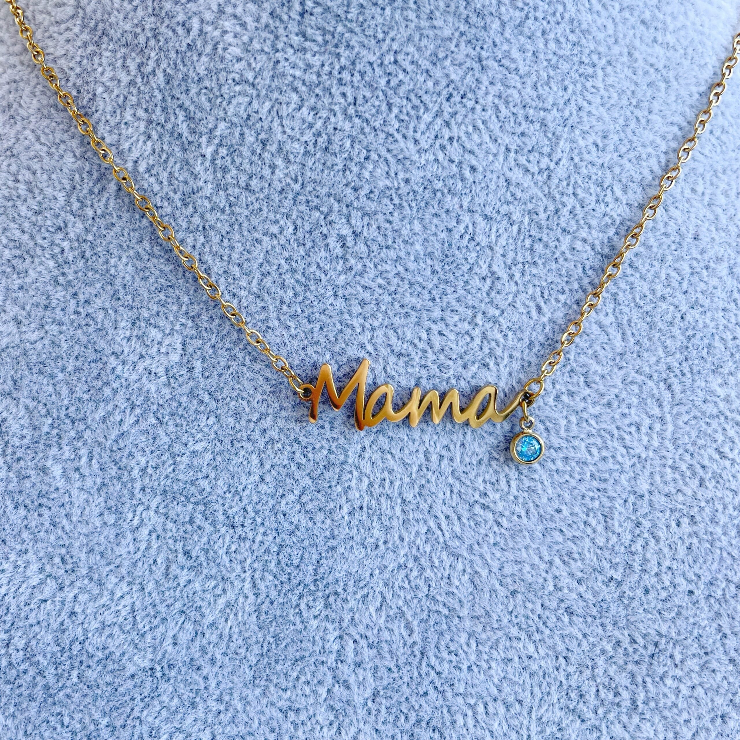 Cadenita “Mamá” Azul