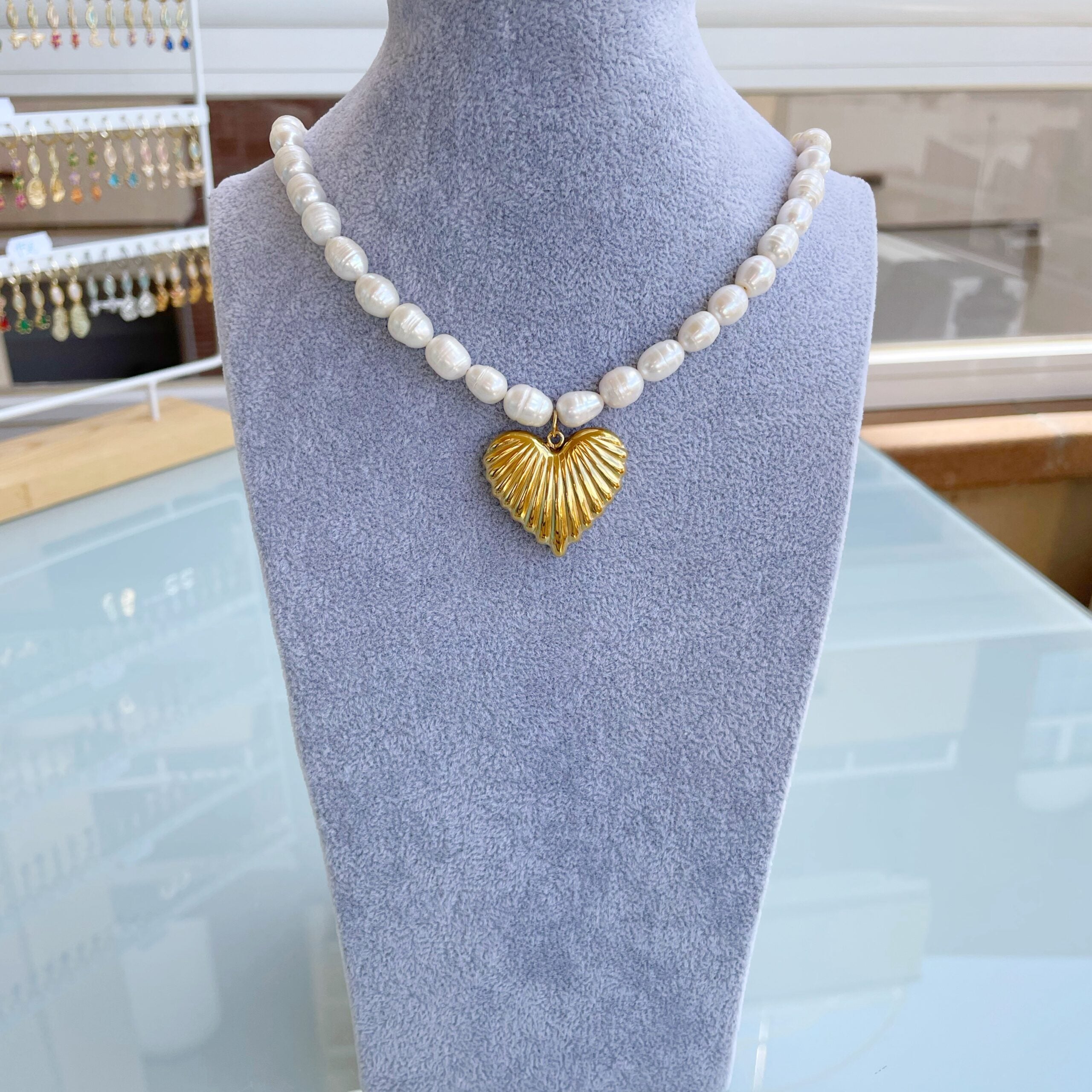 Collar perlas “Flying Heart”