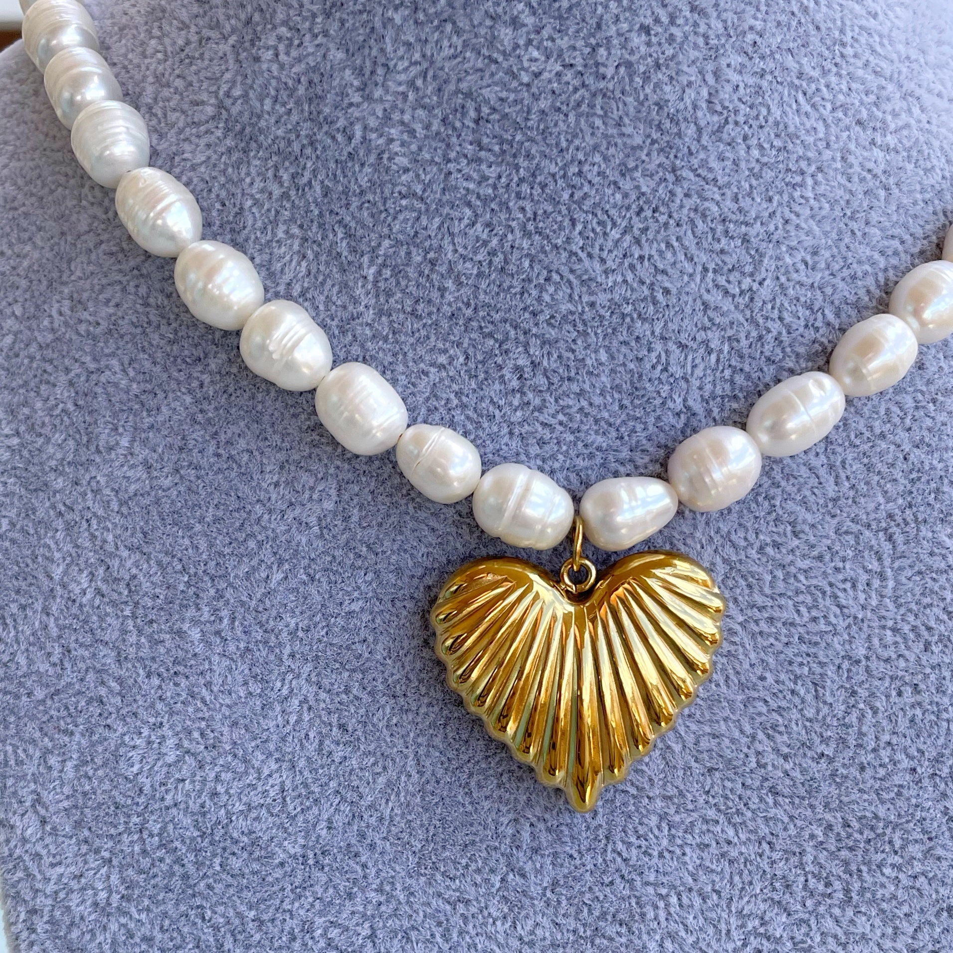 Collar perlas “Flying Heart”