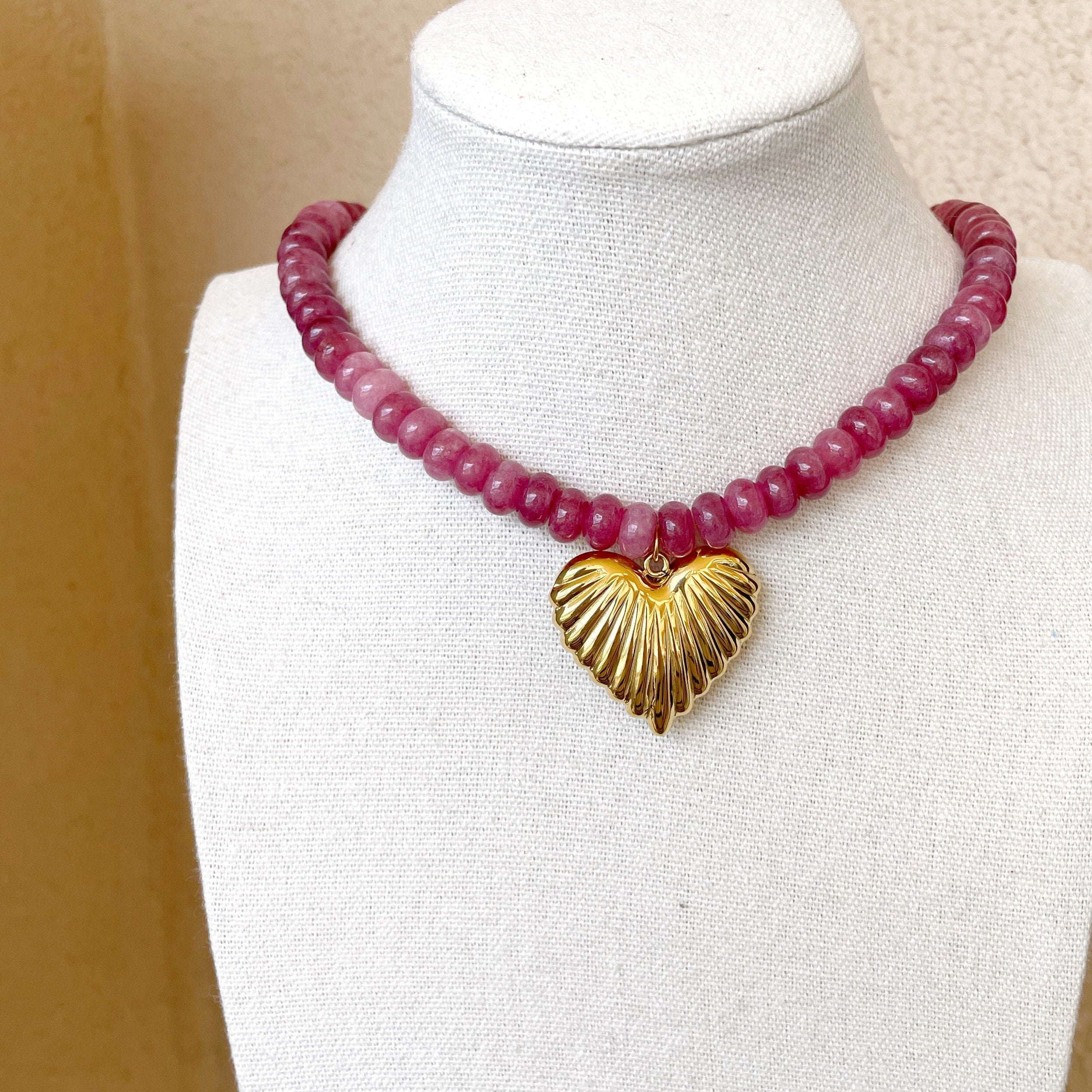 Collar “Corazón ” turmalina