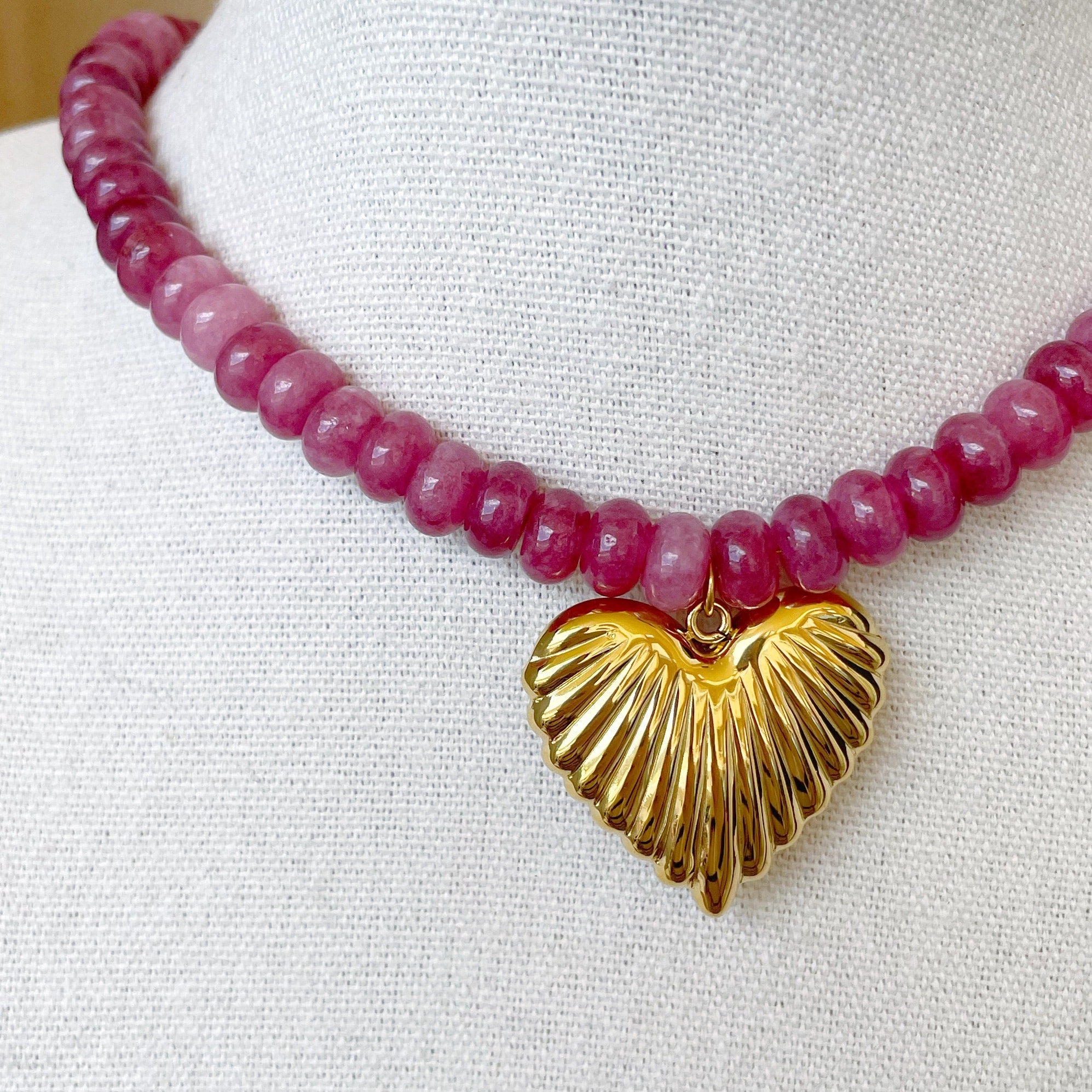 Collar “Corazón ” turmalina