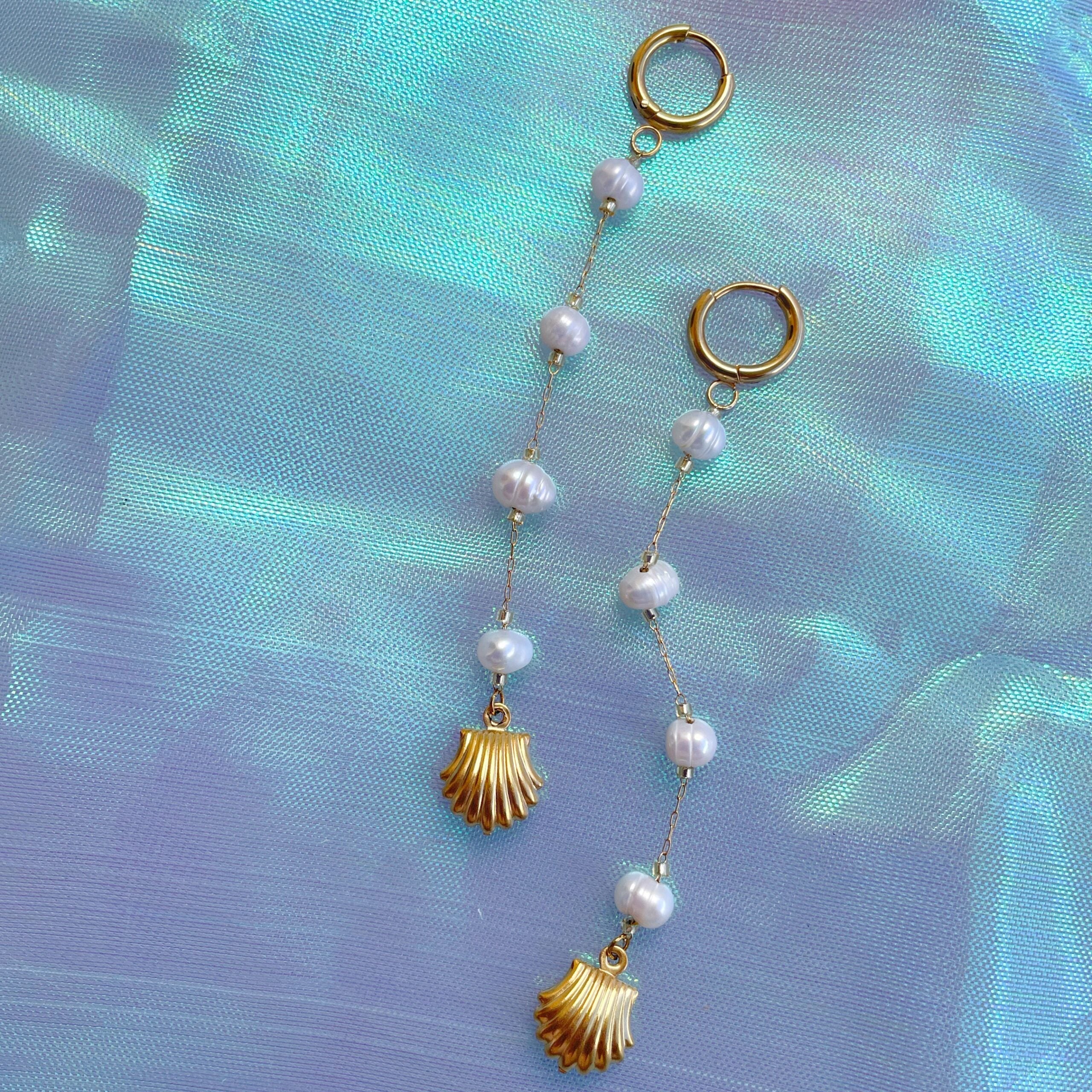 Pendientes “Kalani” concha