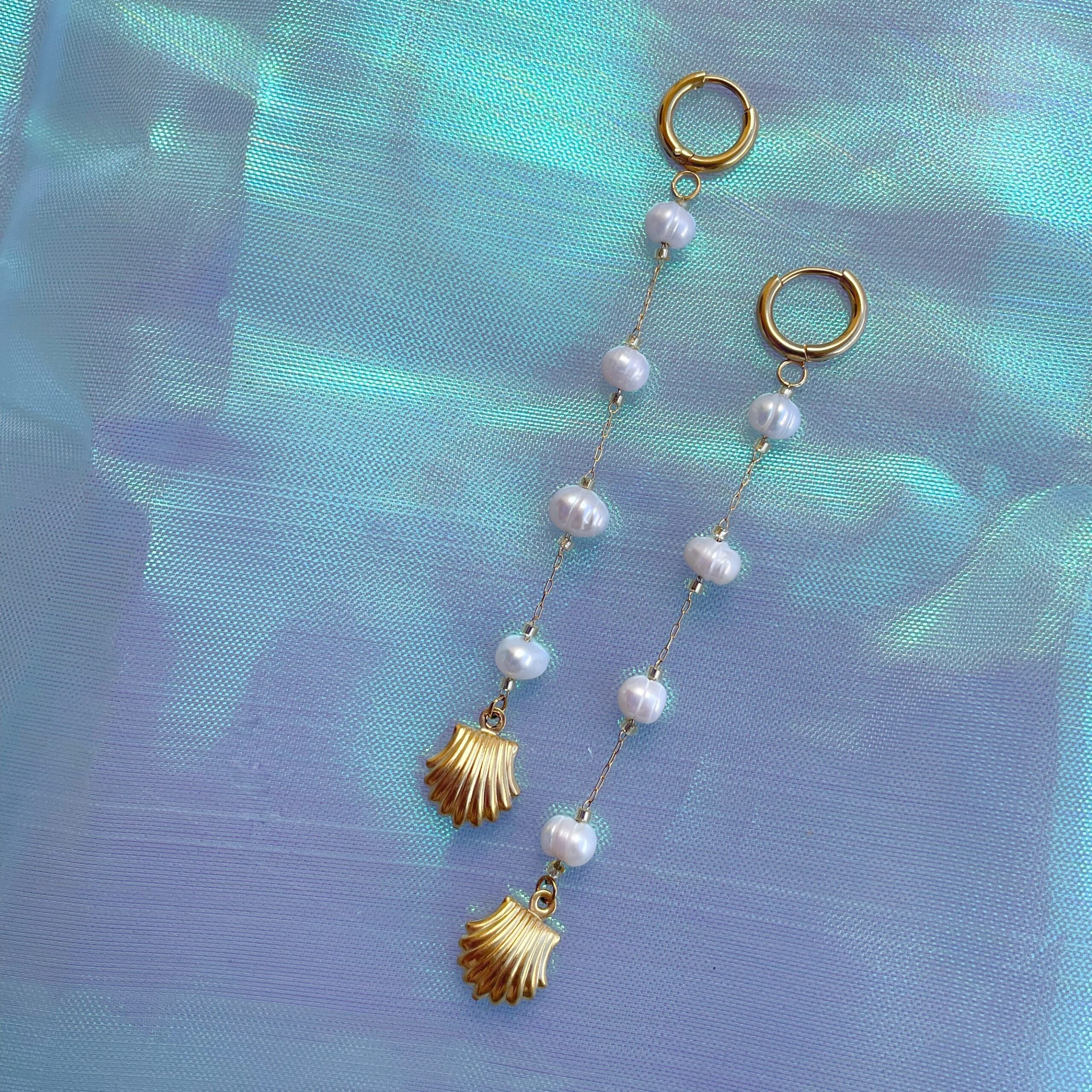 Pendientes “Kalani” concha