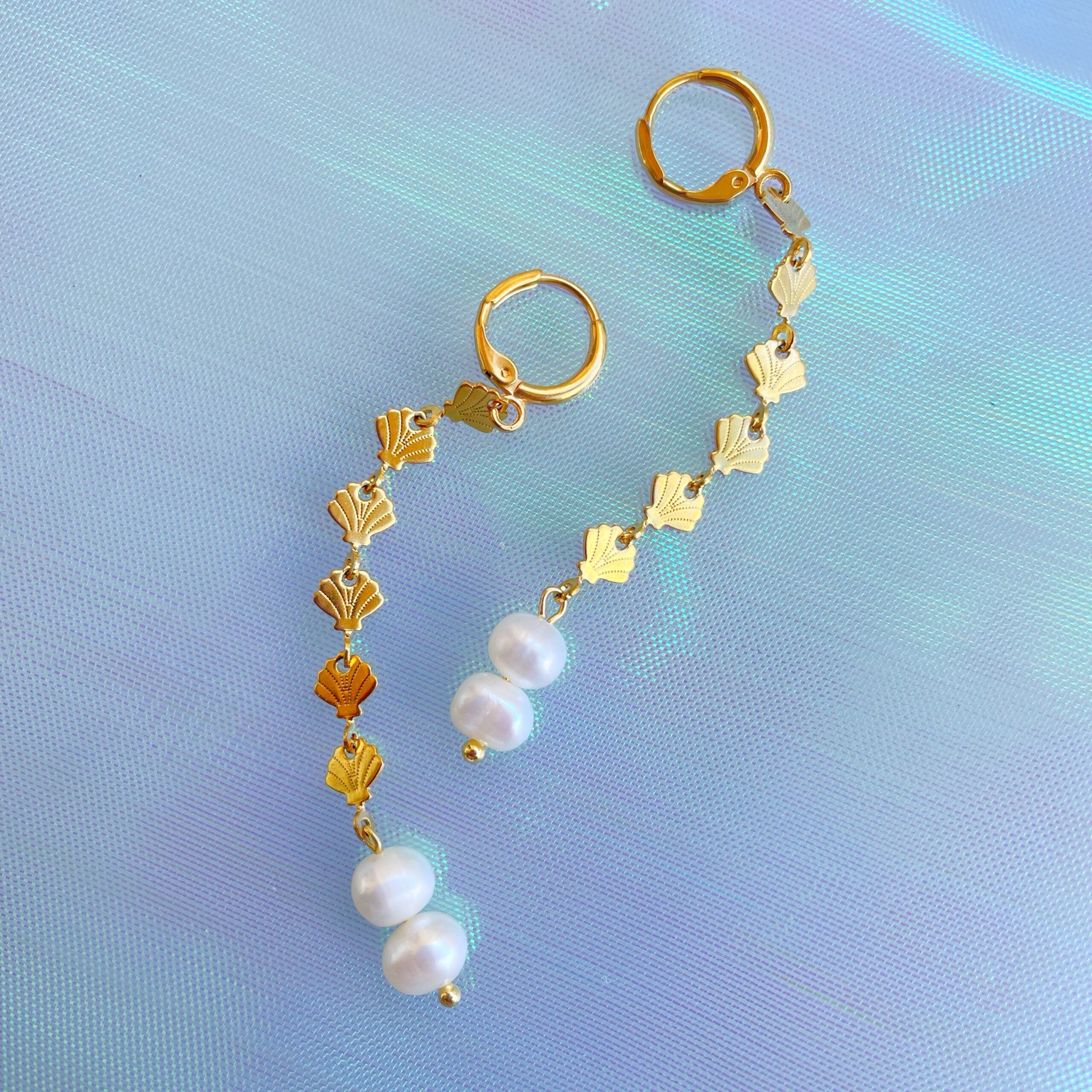 Pendientes “Sirenita” perlas