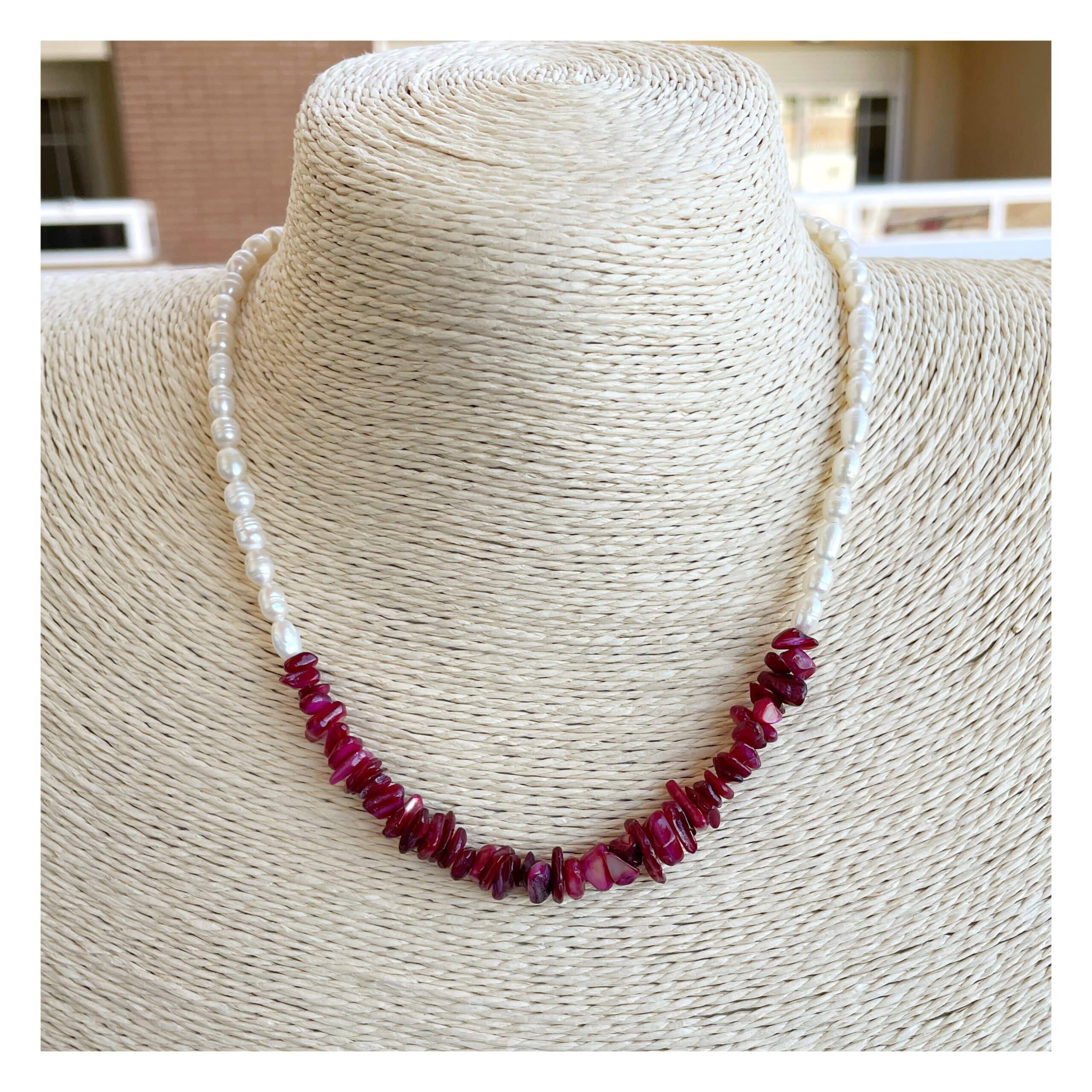 Collar “Coralillos” Rojo