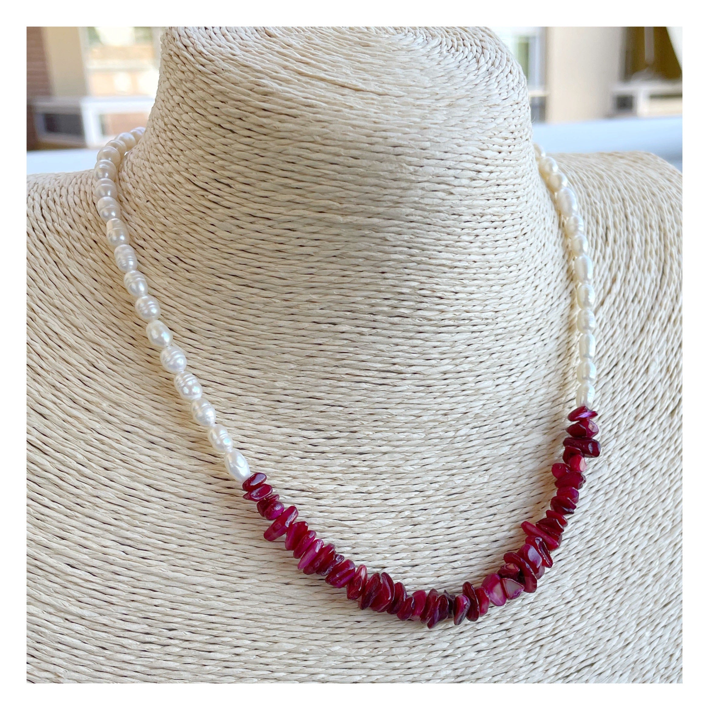 Collar “Coralillos” Rojo