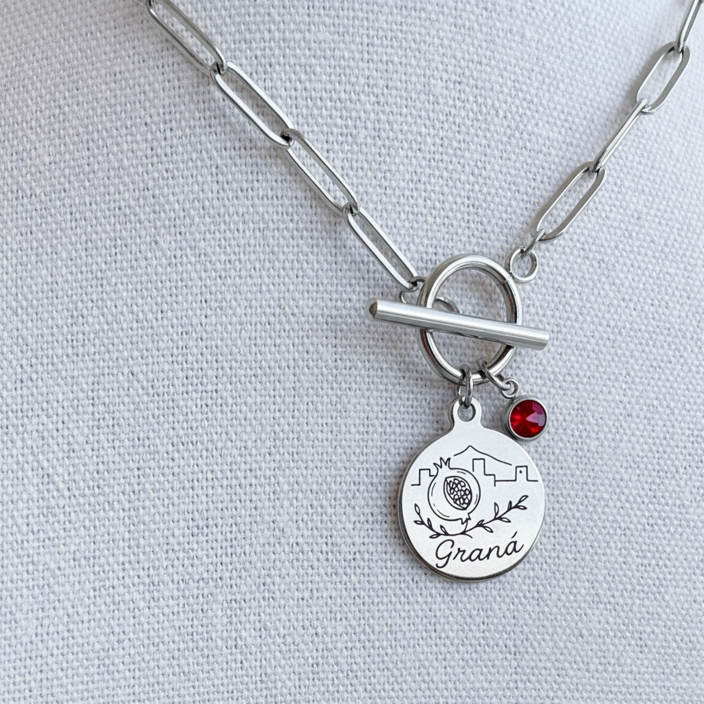Collar “Mi tierra” (plateado)