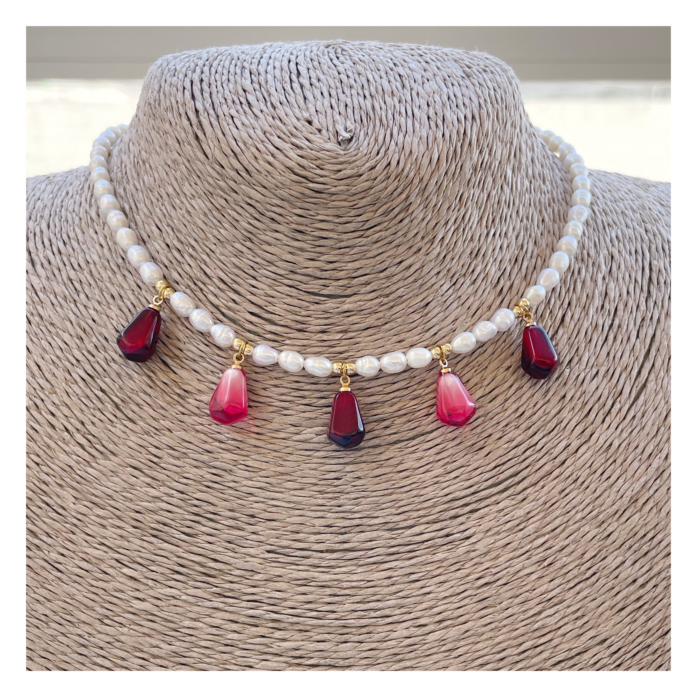 Collar perlas “Semillas”
