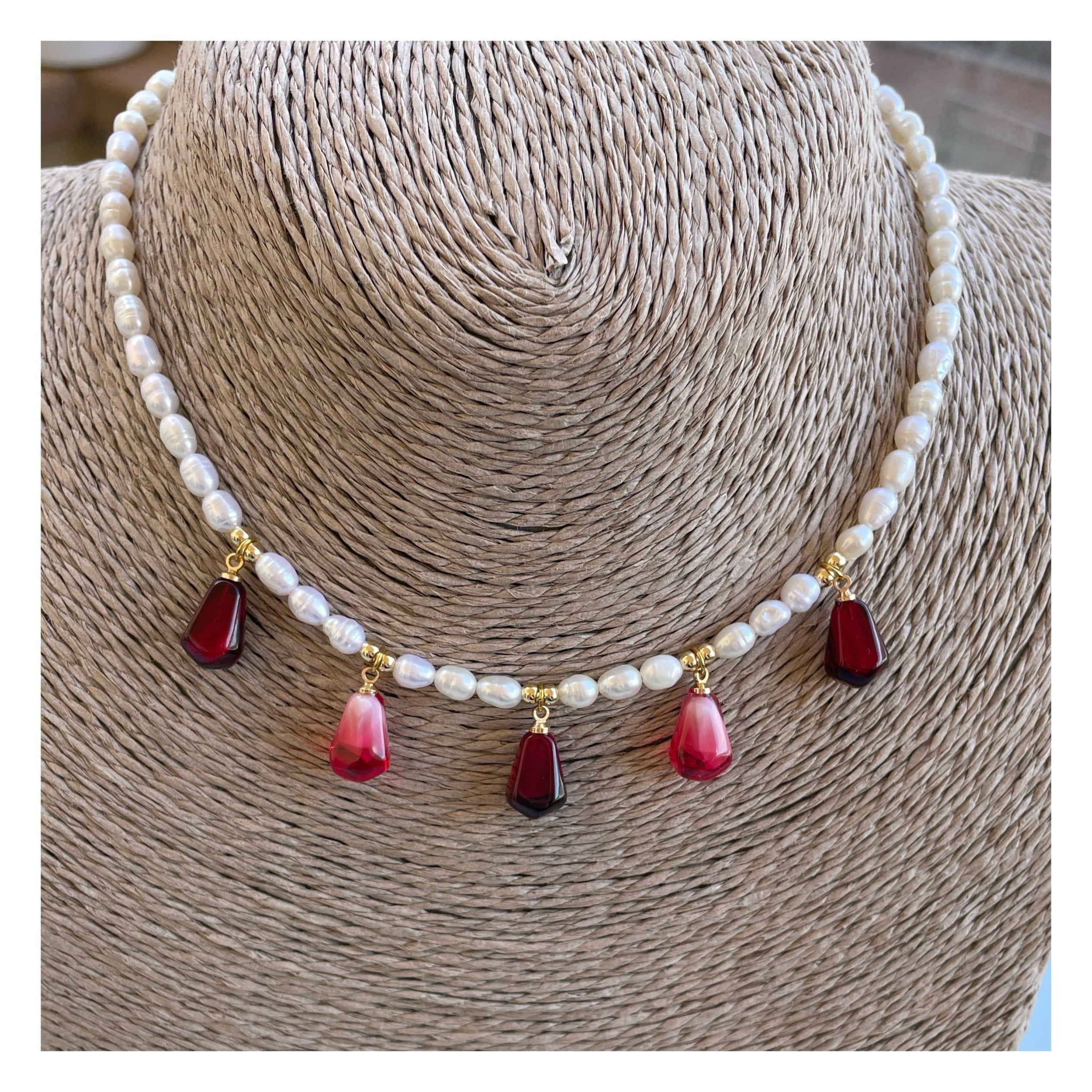 Collar perlas “Semillas”