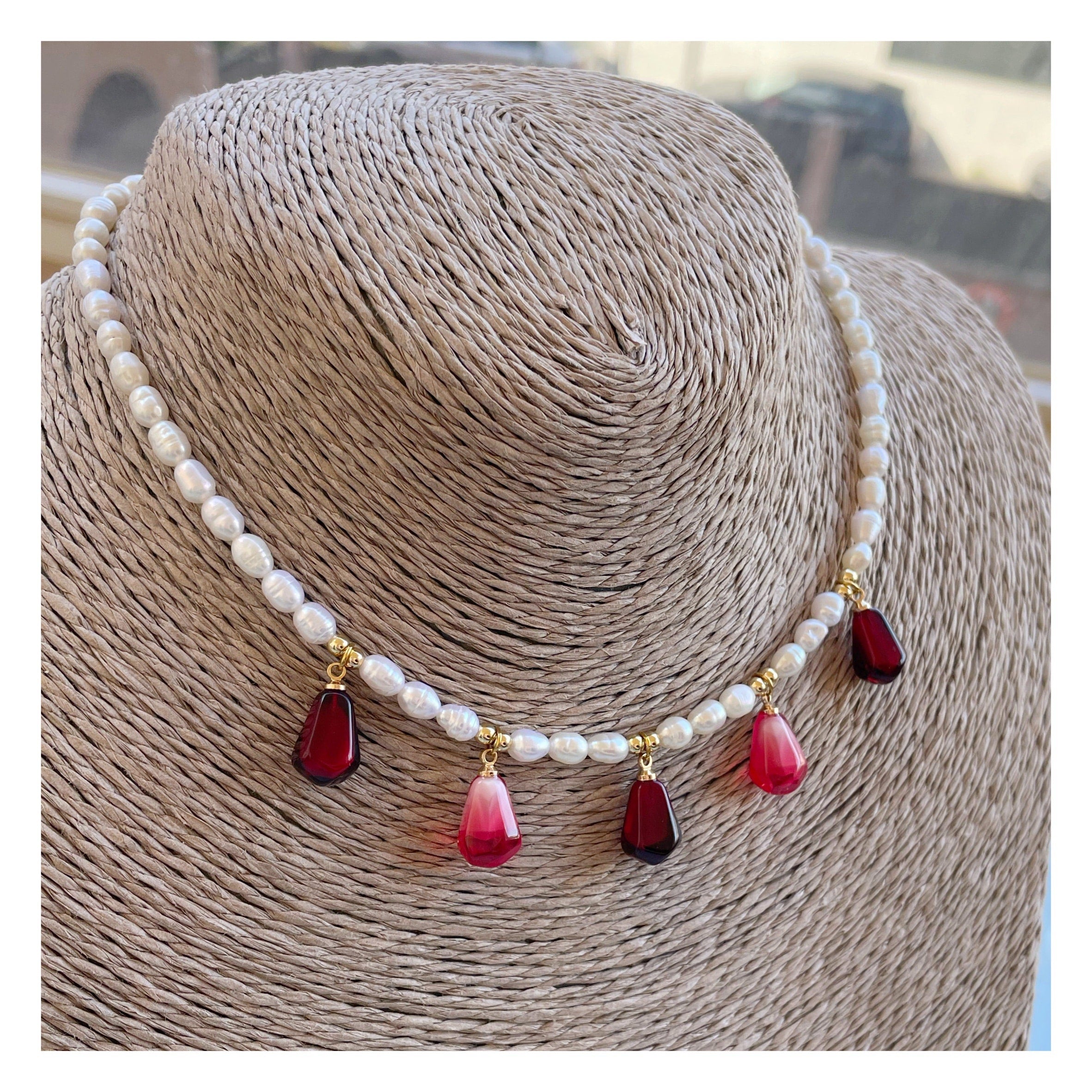 Collar perlas “Semillas”