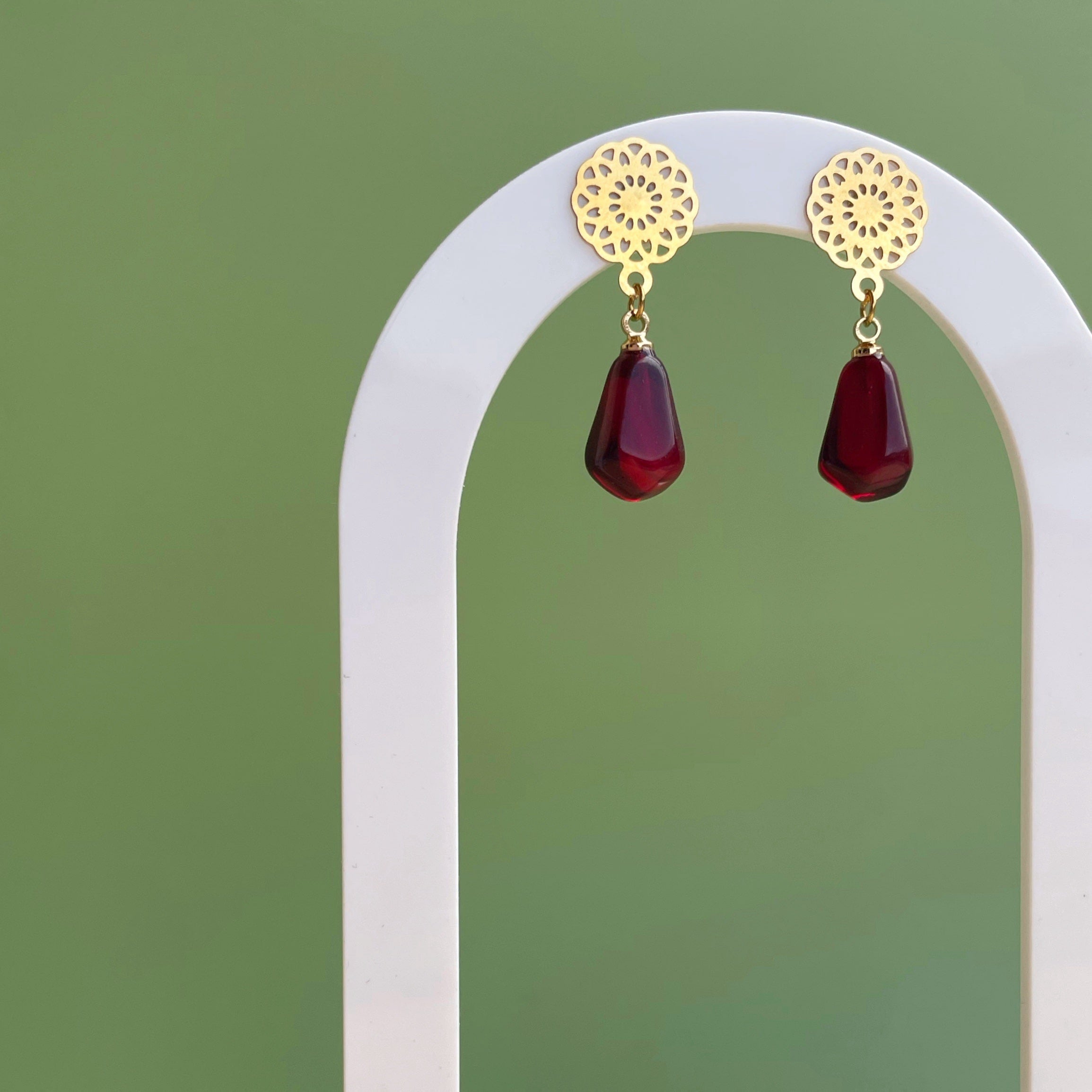 Pendientes “Lindaraja” (oscuro)