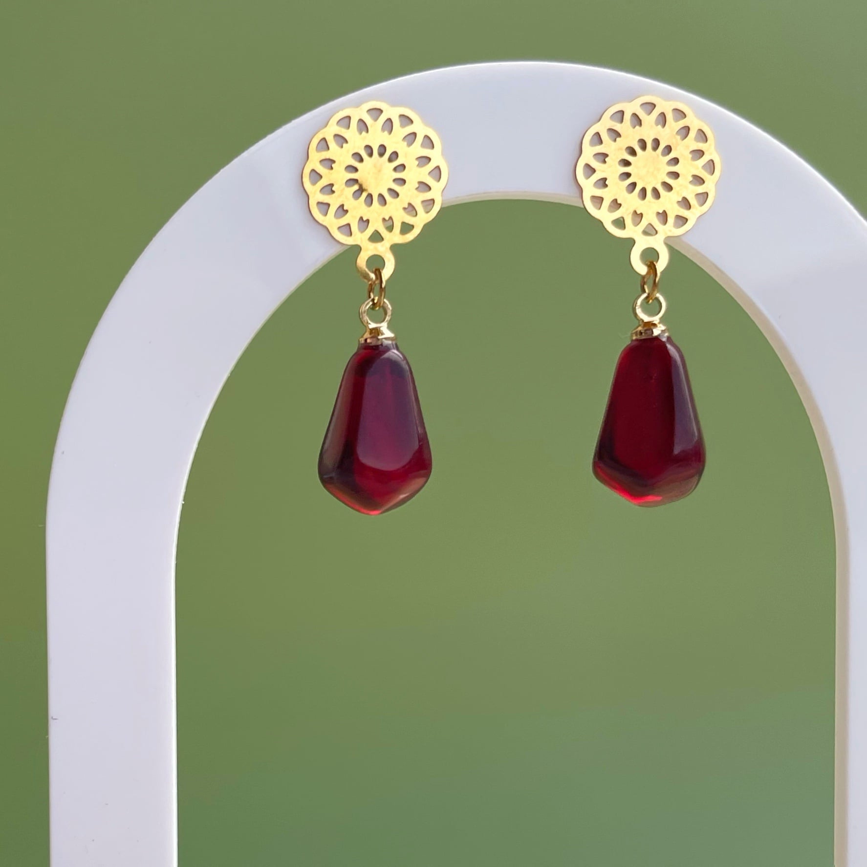 Pendientes “Lindaraja” (oscuro)