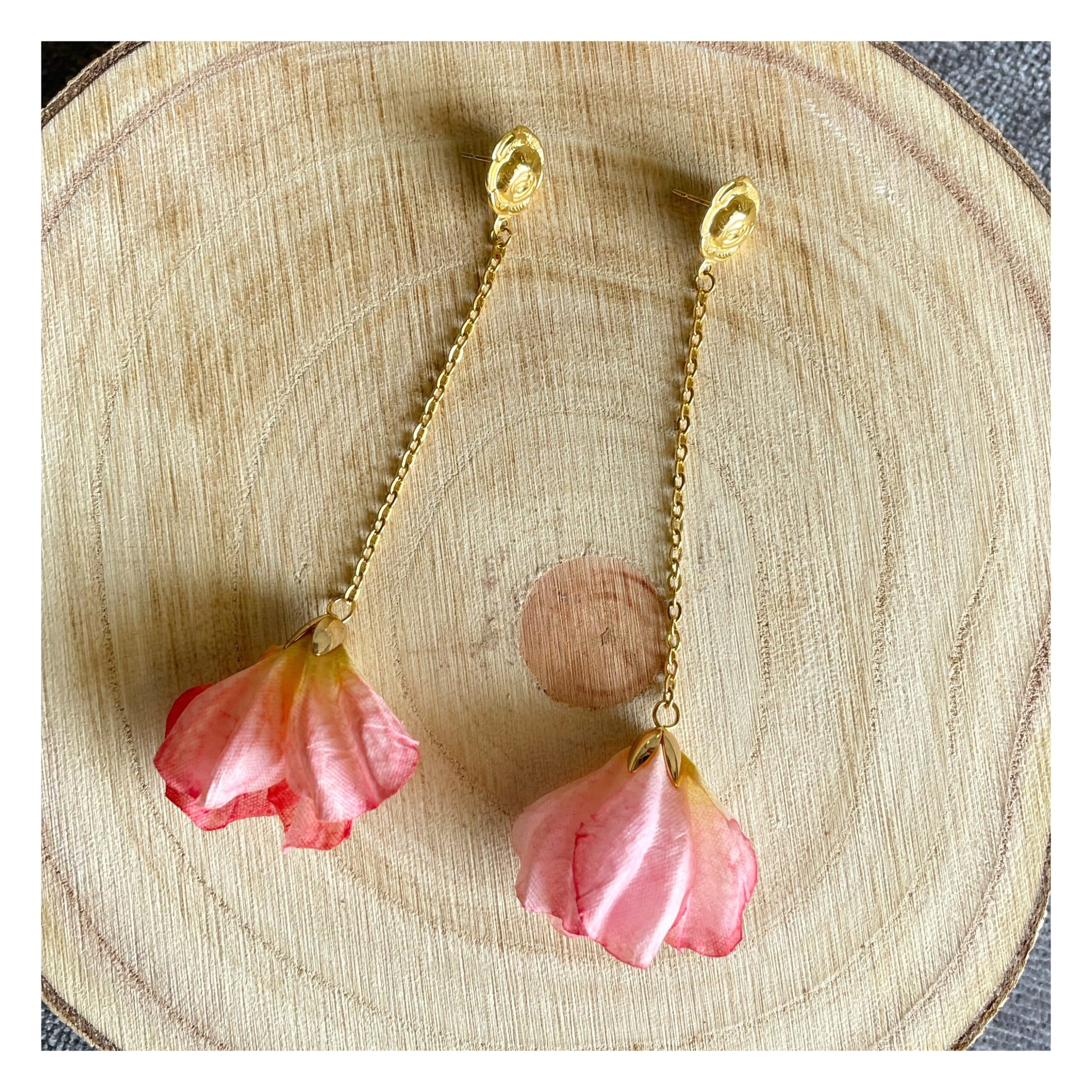 Pendientes “Fleures” Rosa