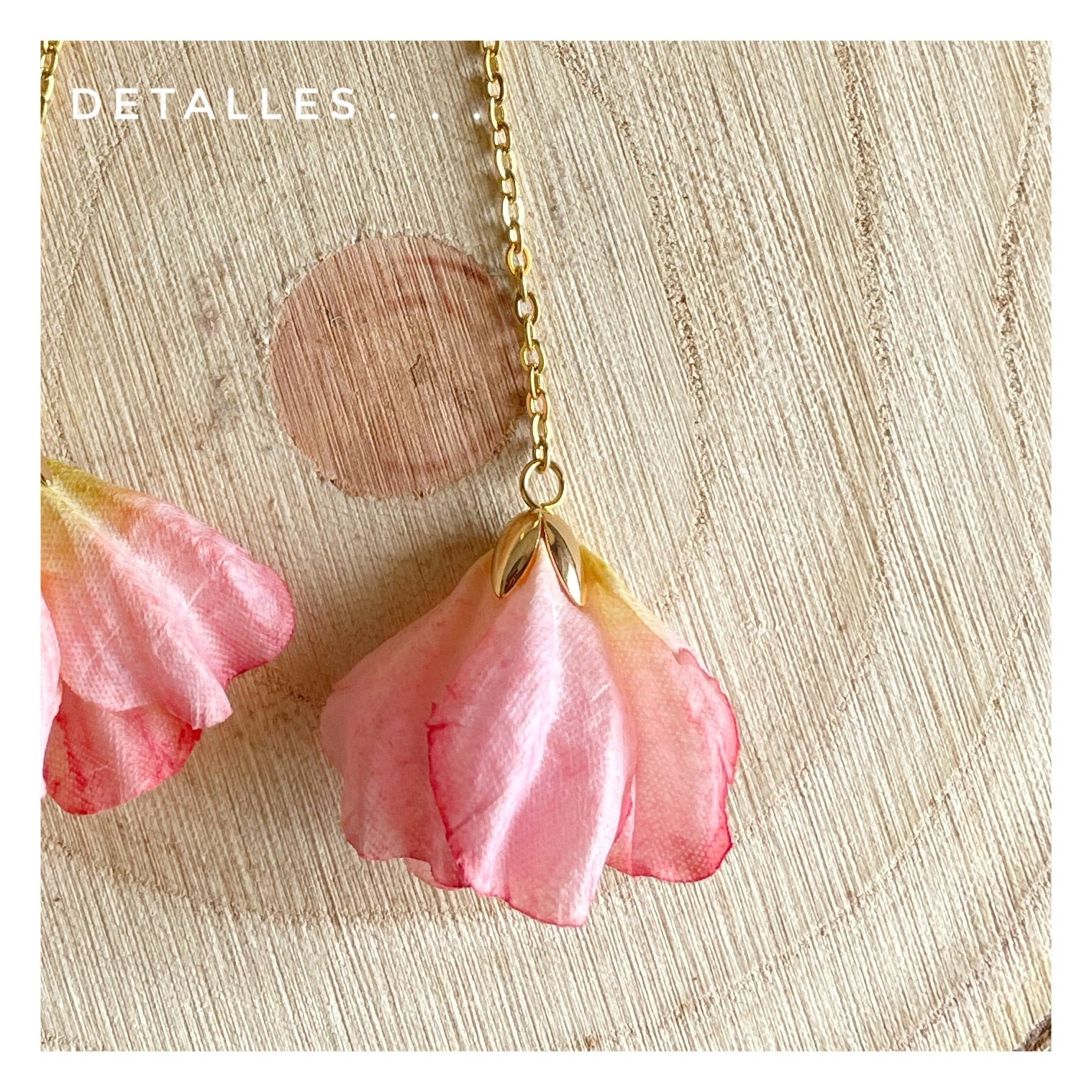 Pendientes “Fleures” Rosa