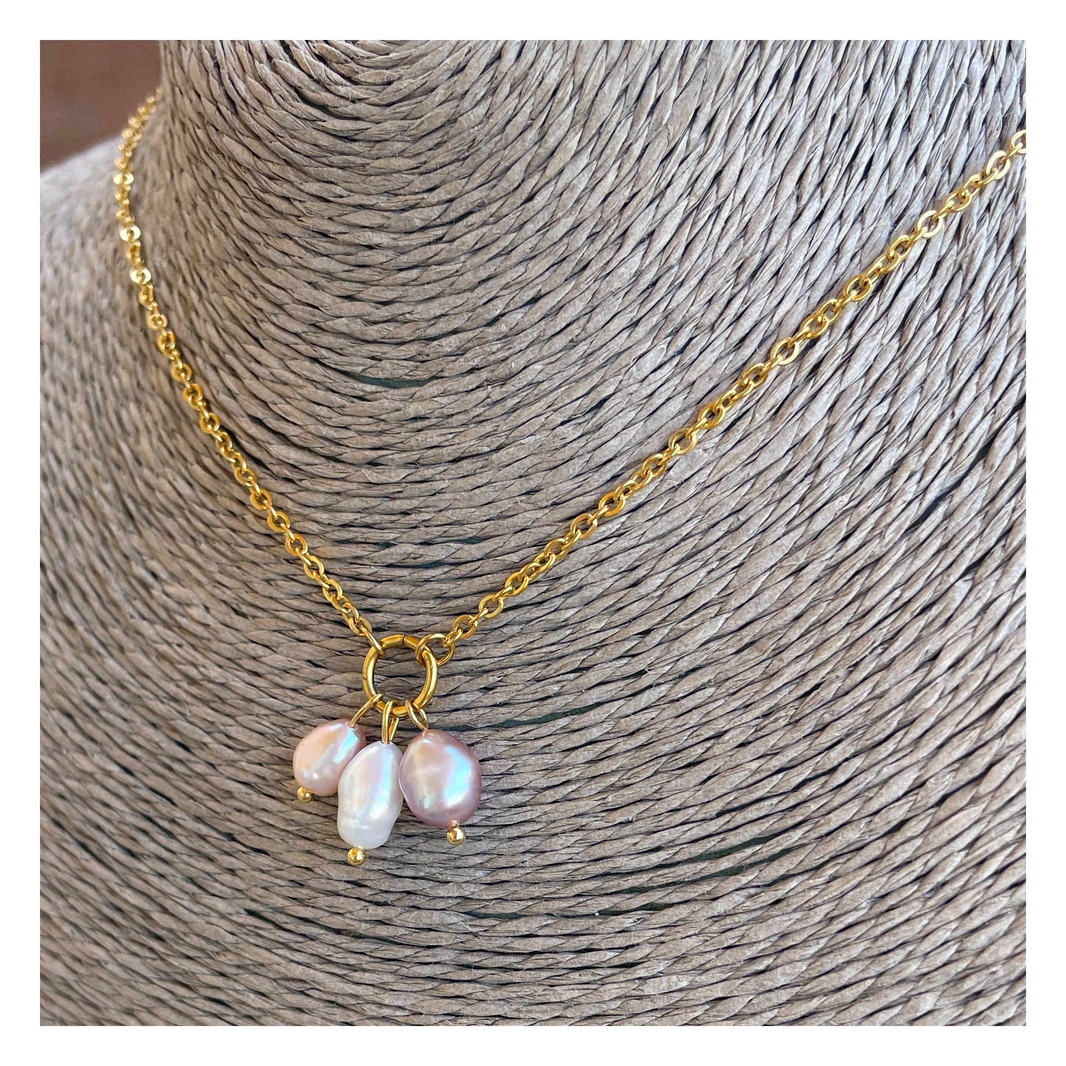 Collar “3 Perle”