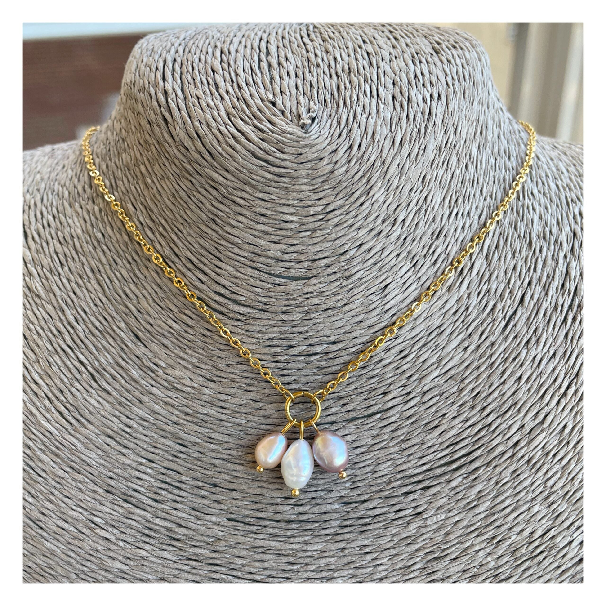 Collar “3 Perle”
