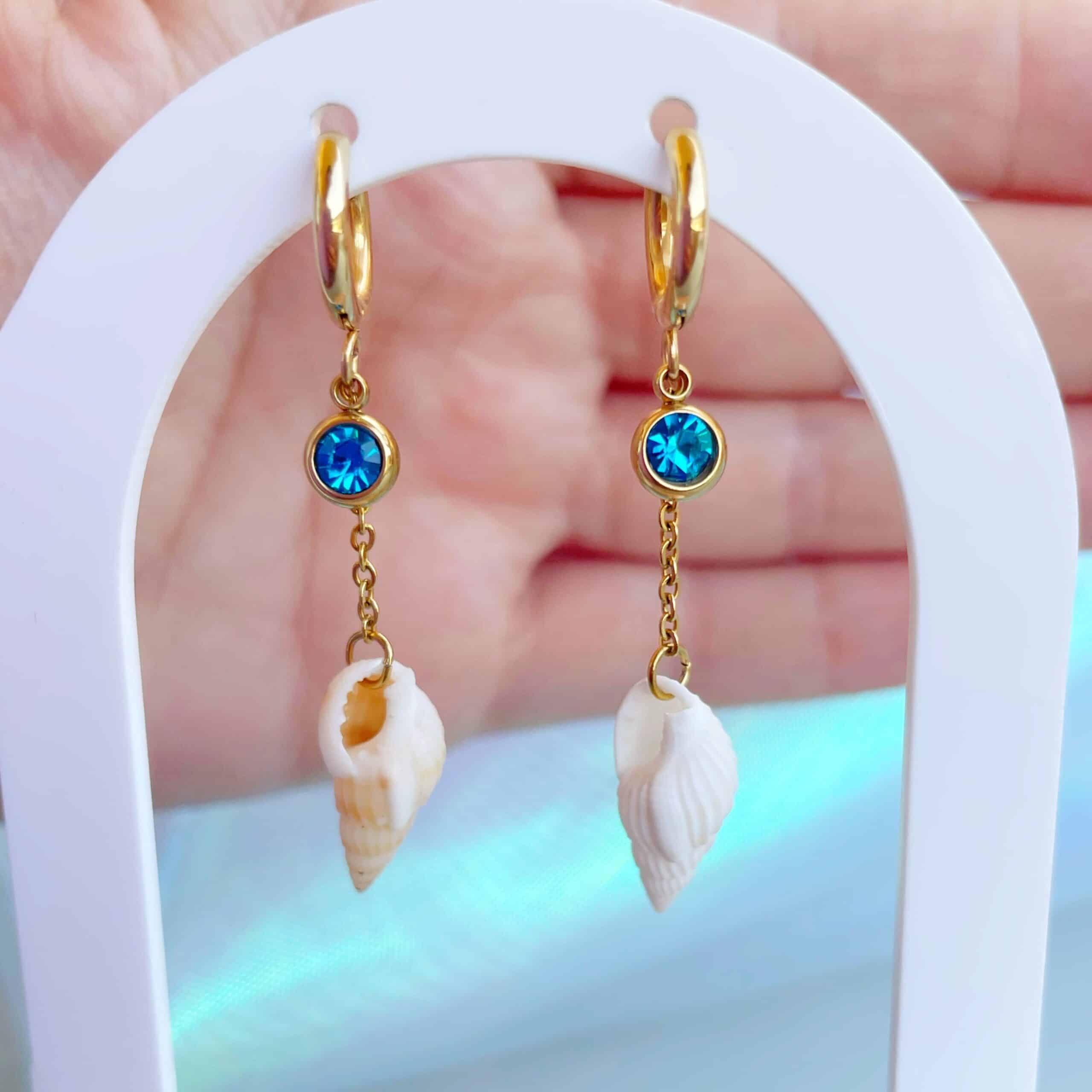 Pendientes “Aqualuna”