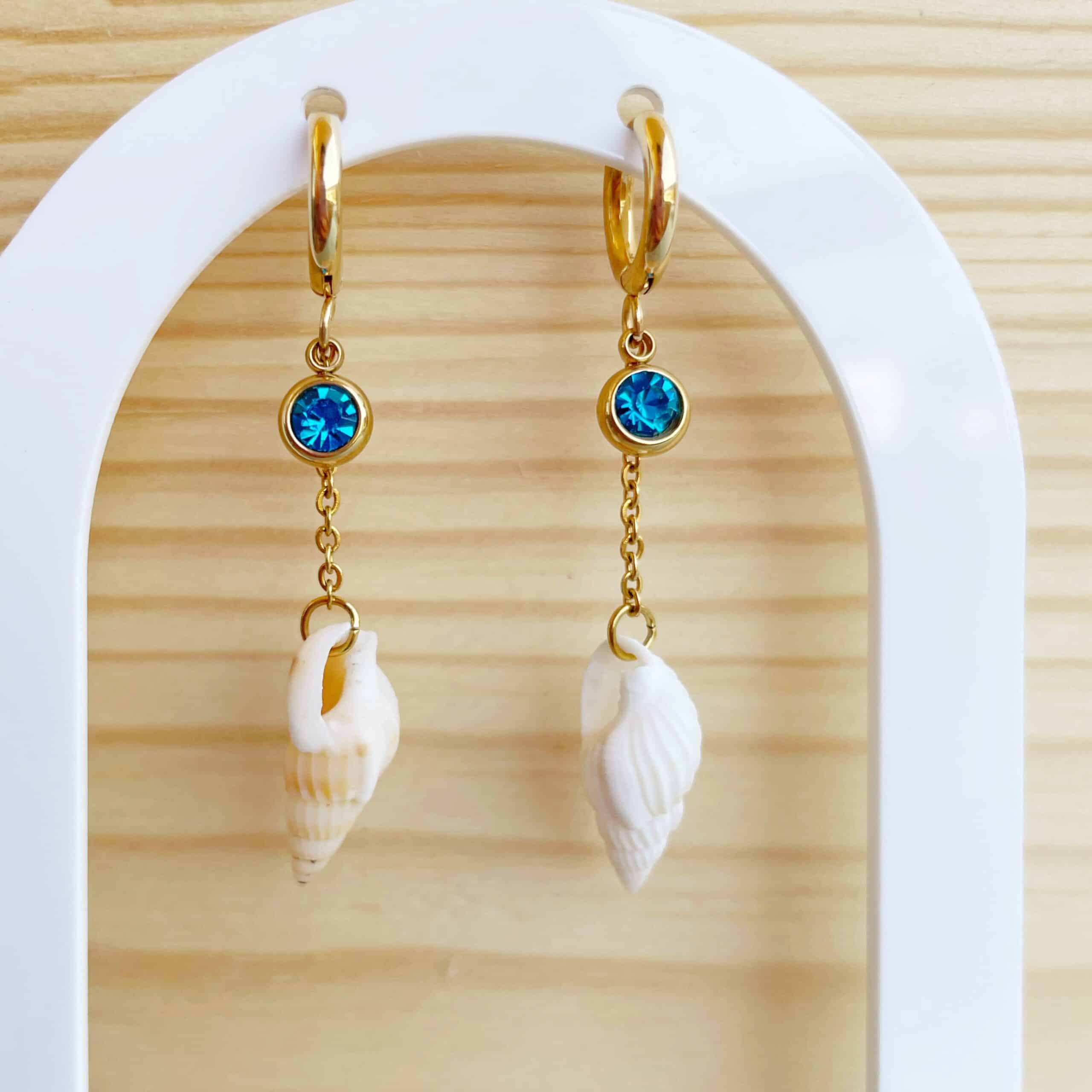 Pendientes “Aqualuna”