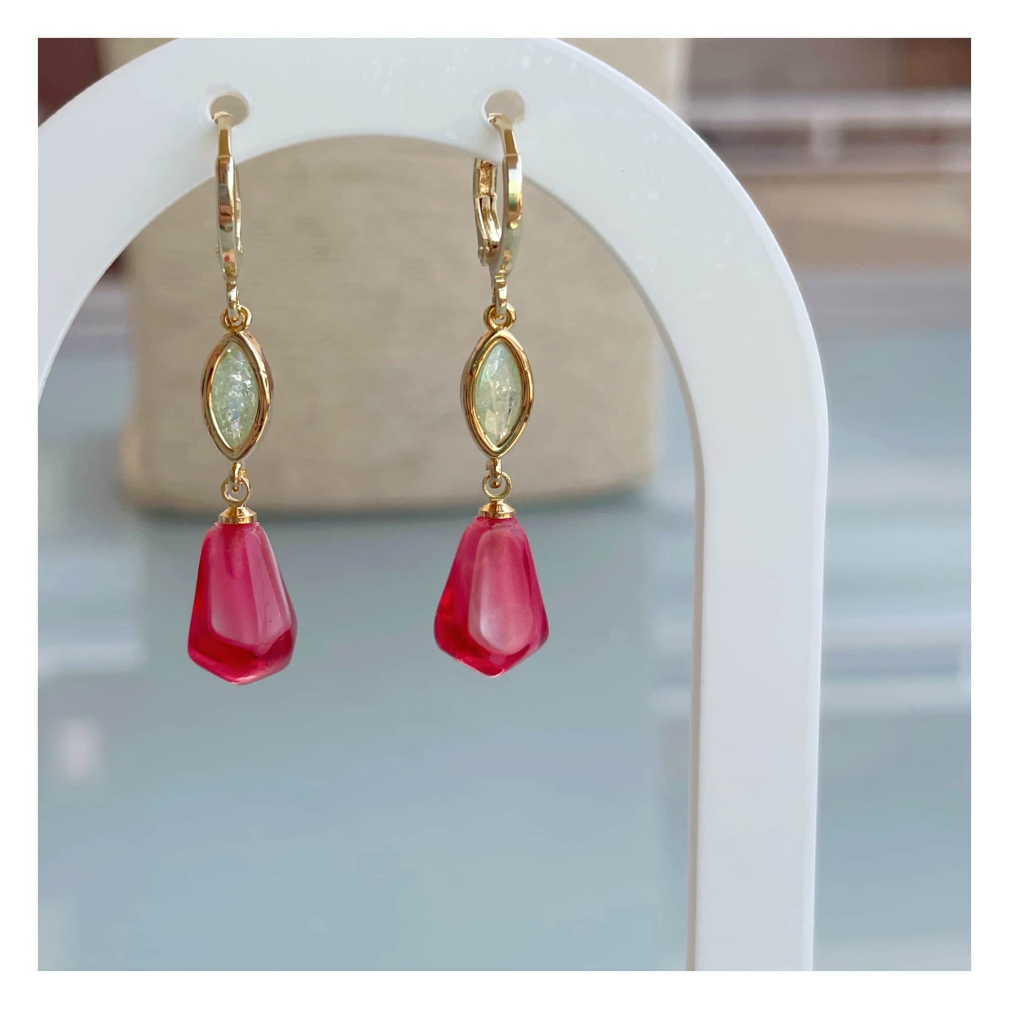 Pendientes “Granado” claro