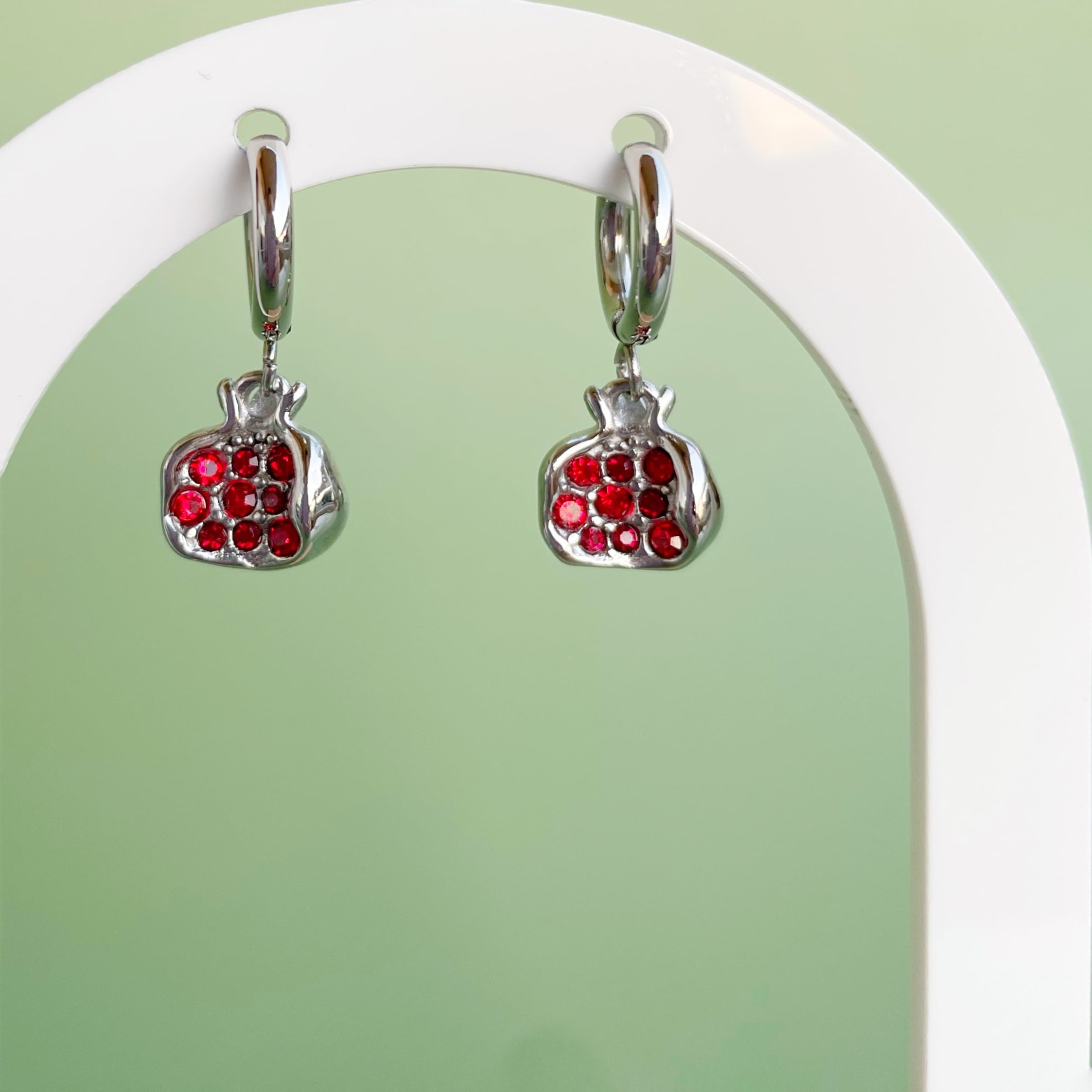 Pendientes “Granaína” plateado