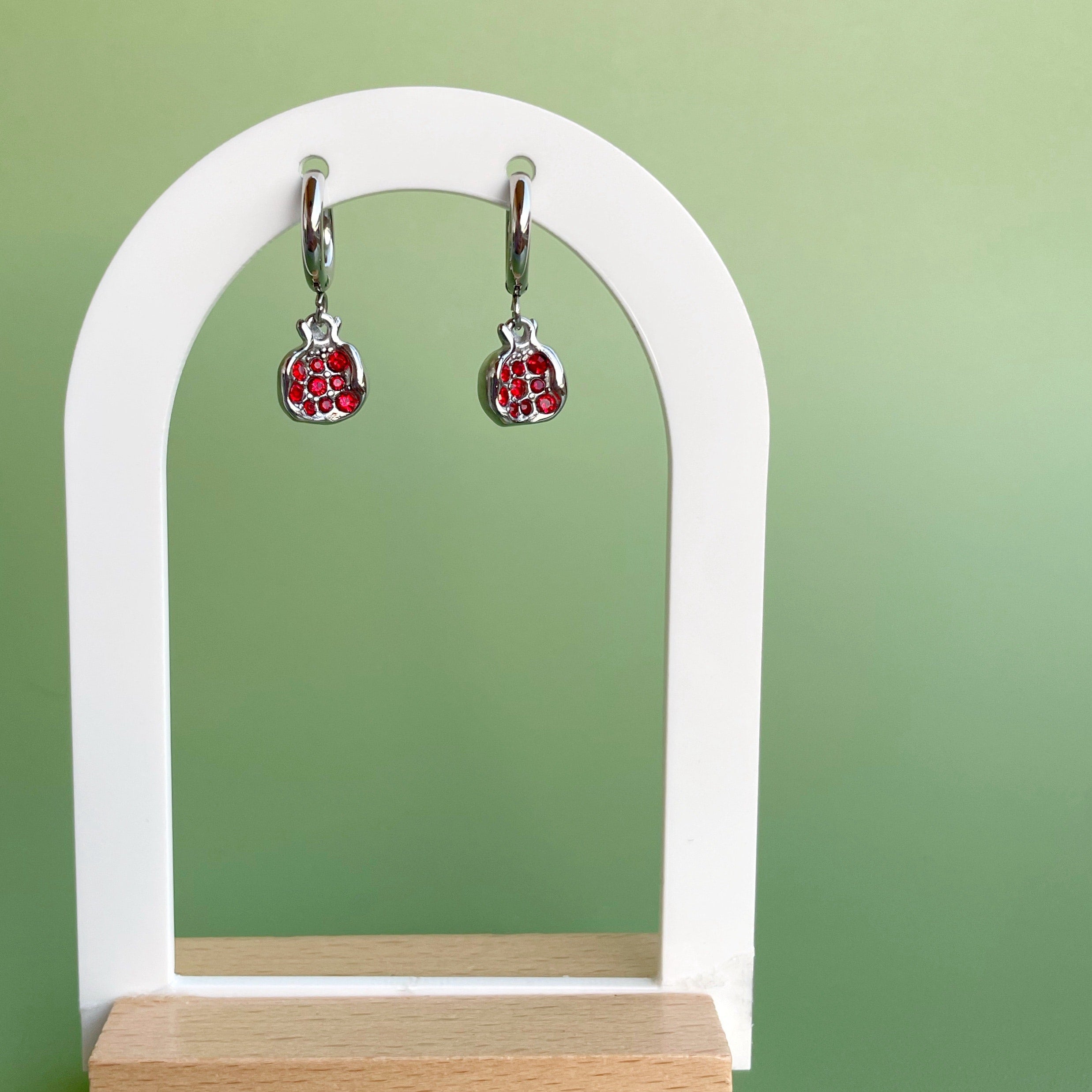 Pendientes “Granaína” plateado