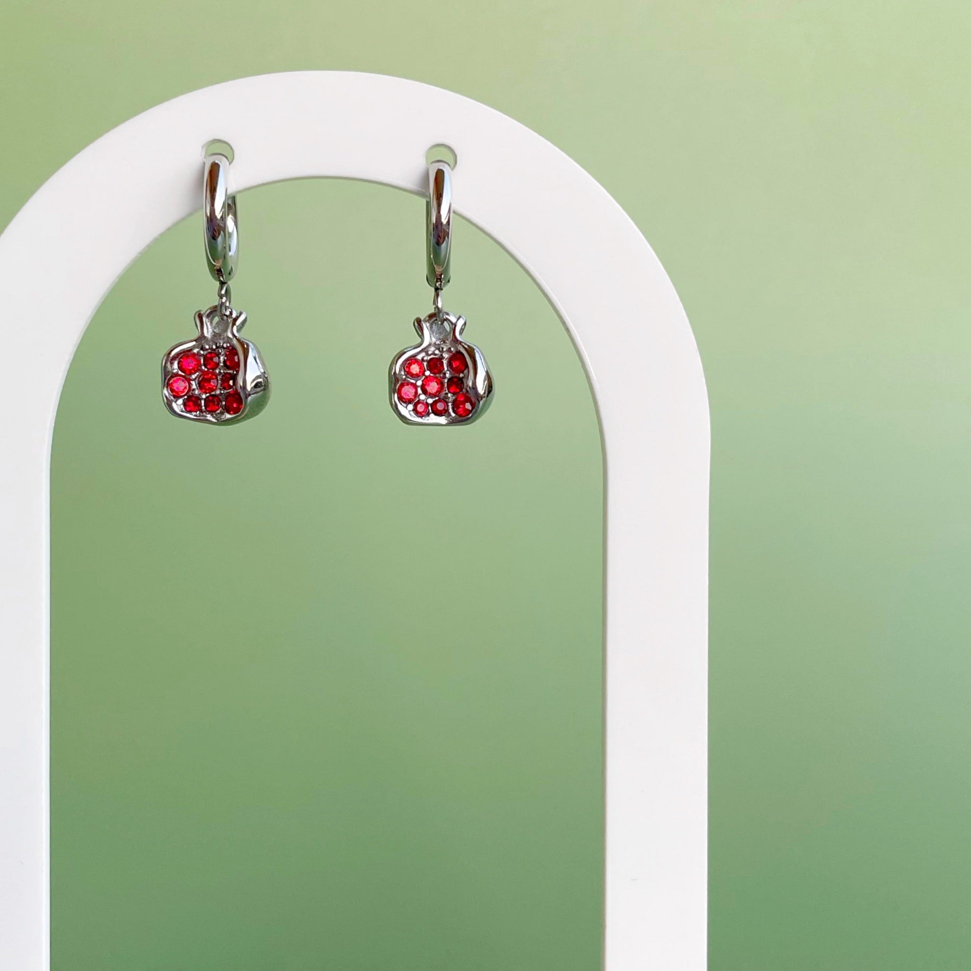 Pendientes “Granaína” plateado