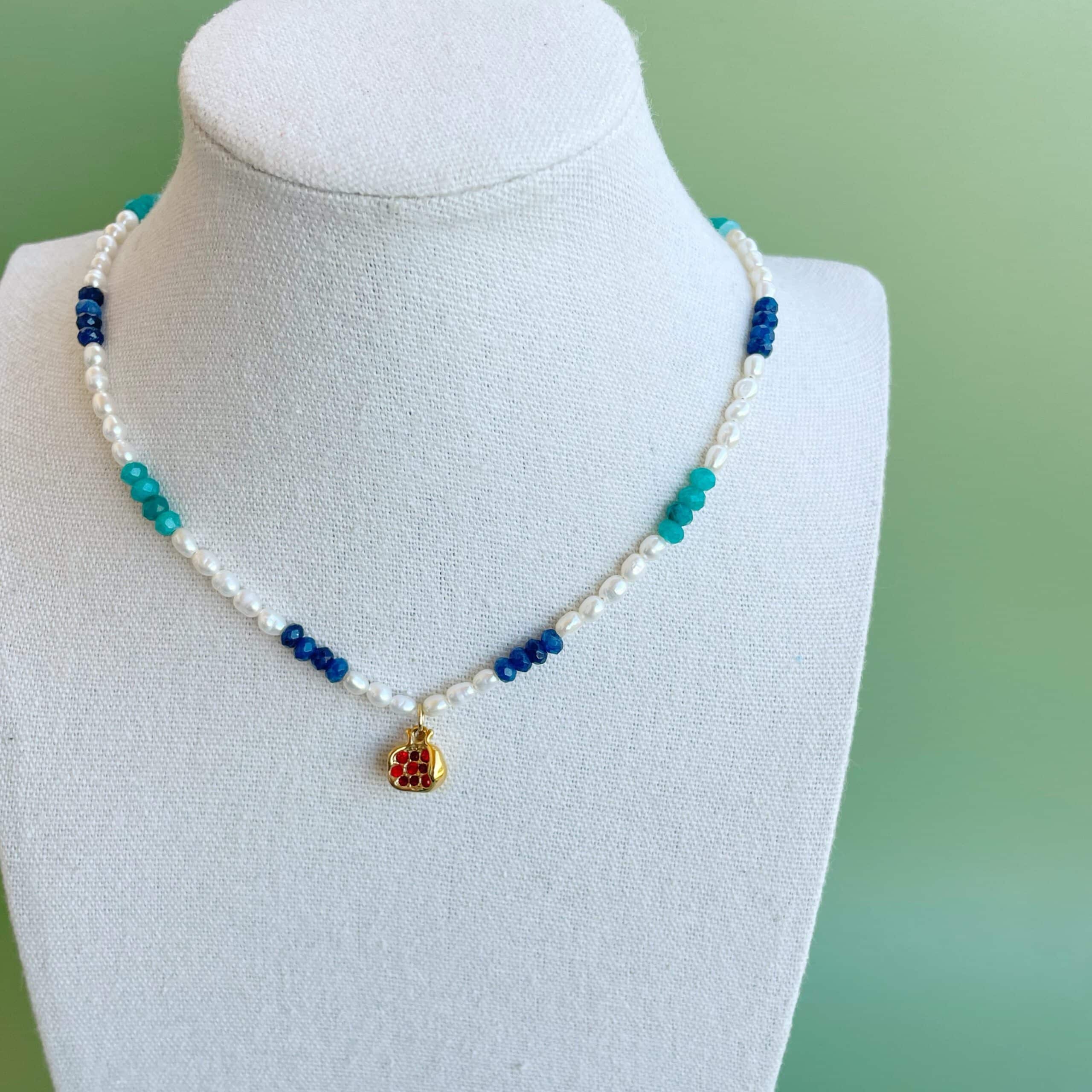 Collar perlas “Azulea”
